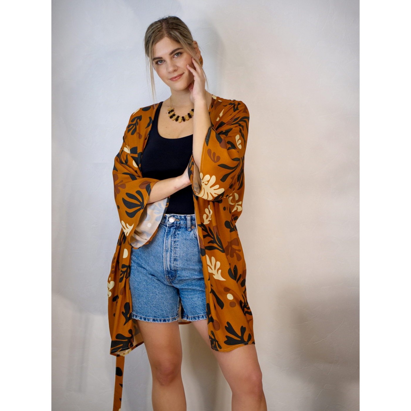 KOKKOSAMMOU Short caftan-kimono Africa — Dresses from Toolittle — additional view 5