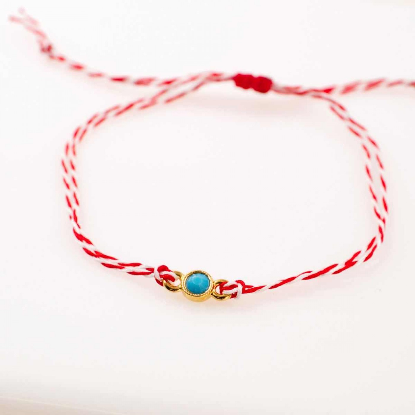 Women’s Martaki Bracelet with Turquoise Stone | Handmade — Bracelets from Toolittle — additional view 4