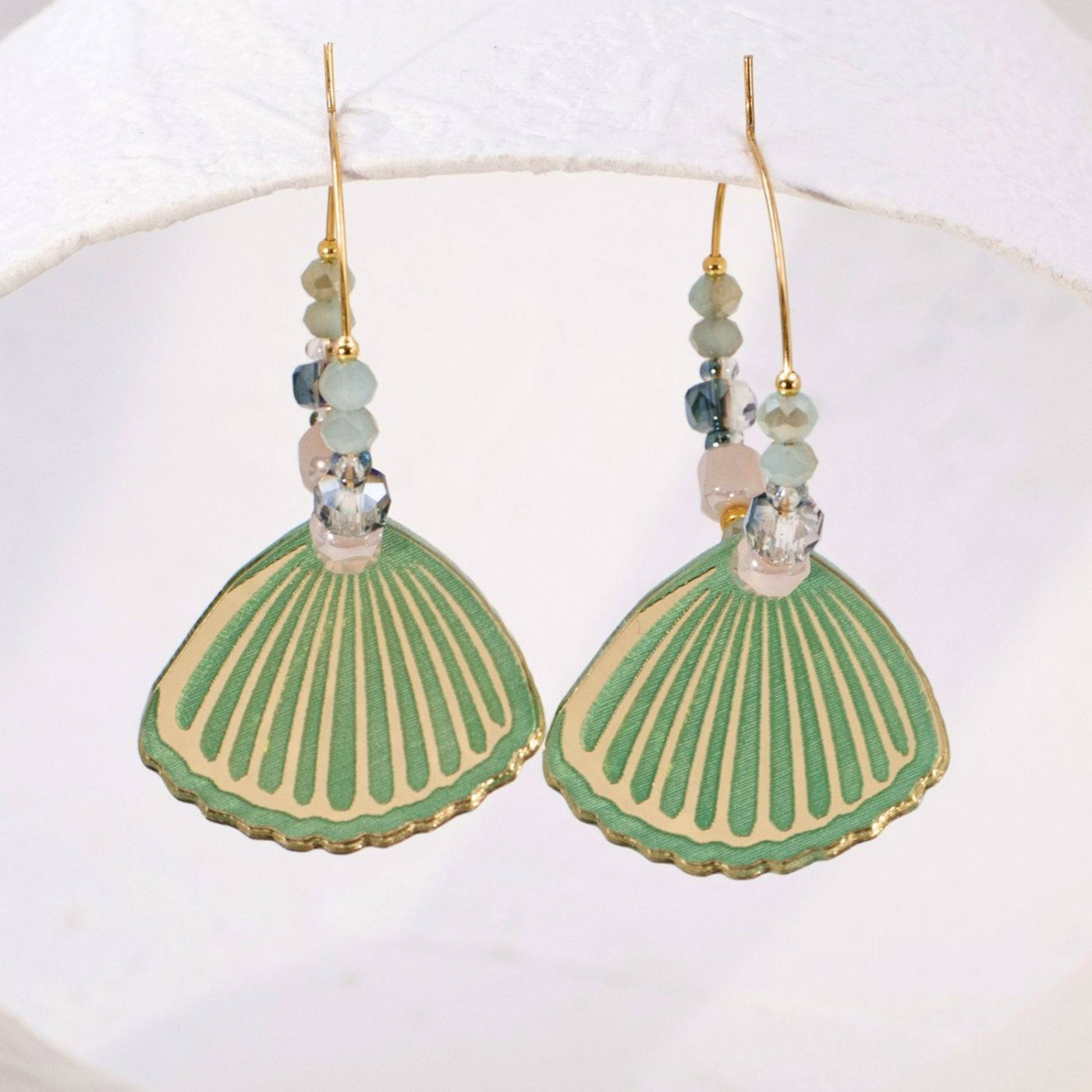 Sea Shell Hoop Earrings — Earrings from Toolittle — additional view 5