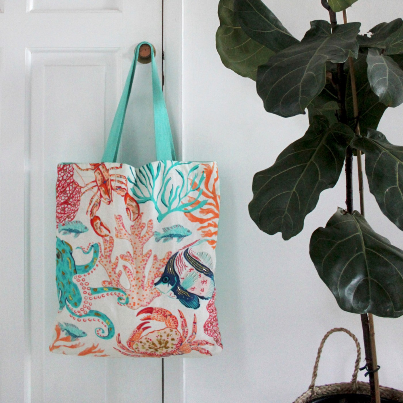 Coral Sea Shopper Bag — Bags & purses from Toolittle — additional view 3