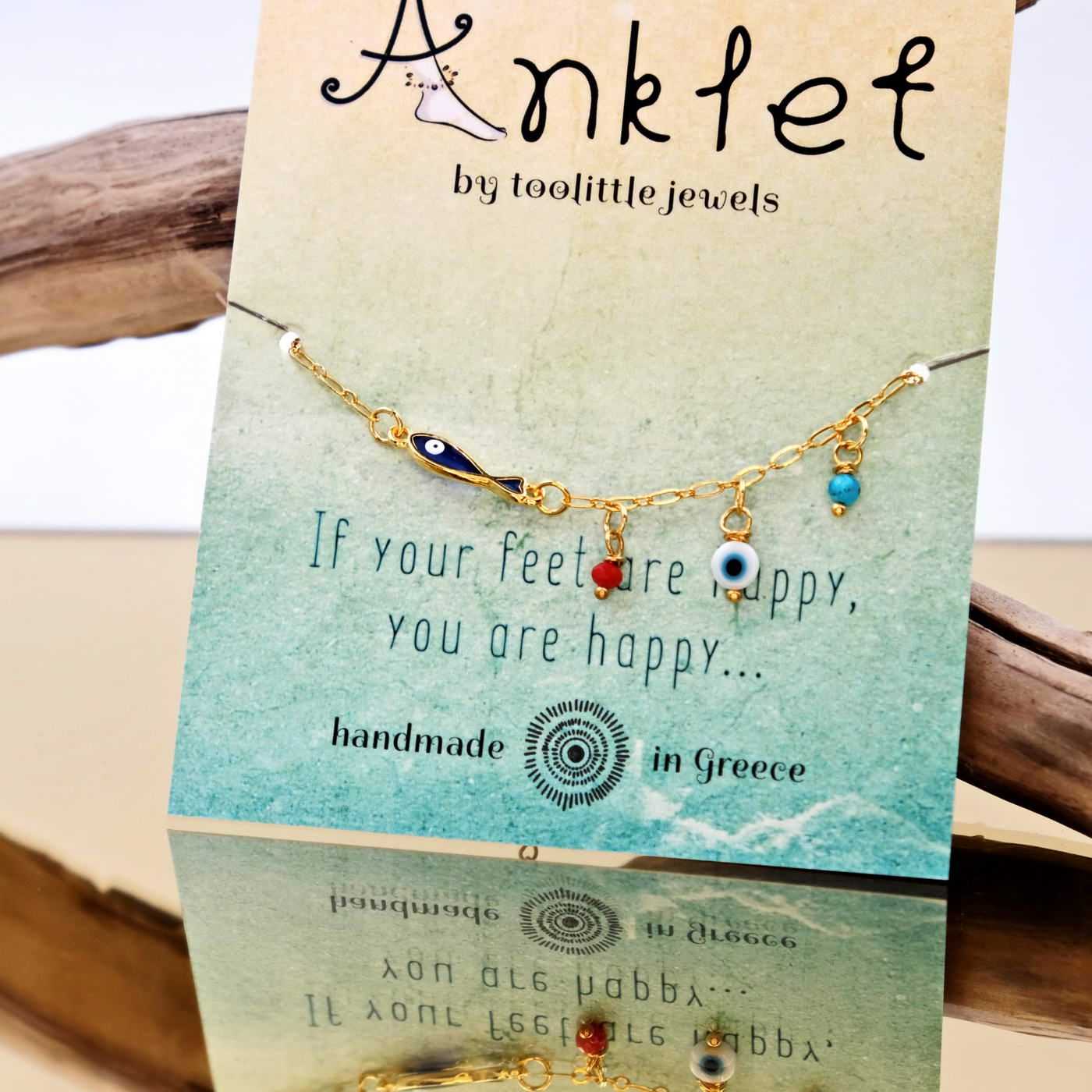 Happy Sea Anklet with enamel — Anklets from Toolittle — additional view 2