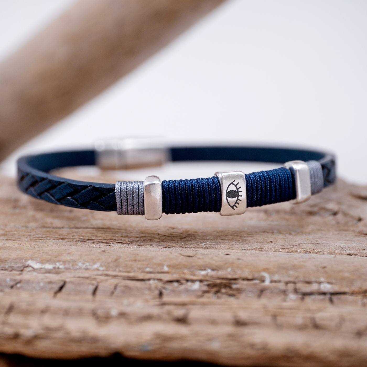 Evil Eye PU Leather Men's Bracelet — Bracelets from Toolittle — additional view 3