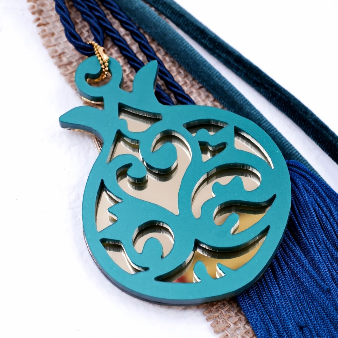 Handmade 2026 Lucky Pomegranate – A Modern Greek Symbol of Good Fortune — Pendants & charms from Toolittle — additional view 2