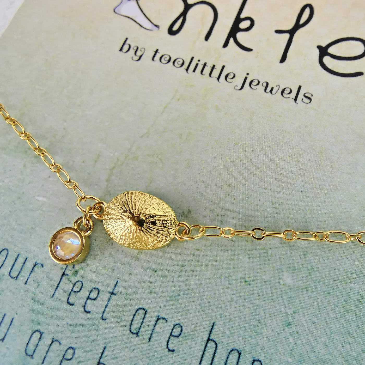 Gold Shell Anklet — Anklets from Toolittle — additional view 4