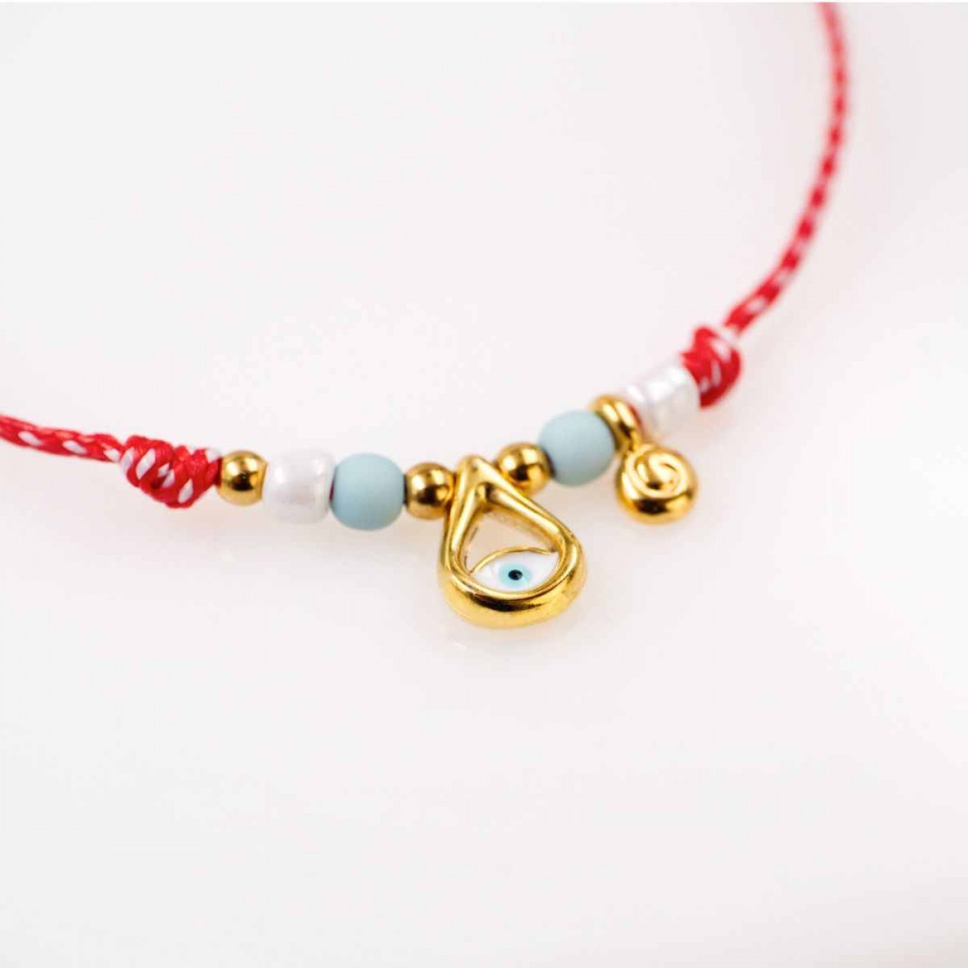 Women’s Martaki Bracelet with Evil Eye Drop | Handmade — Bracelets from Toolittle — additional view 2
