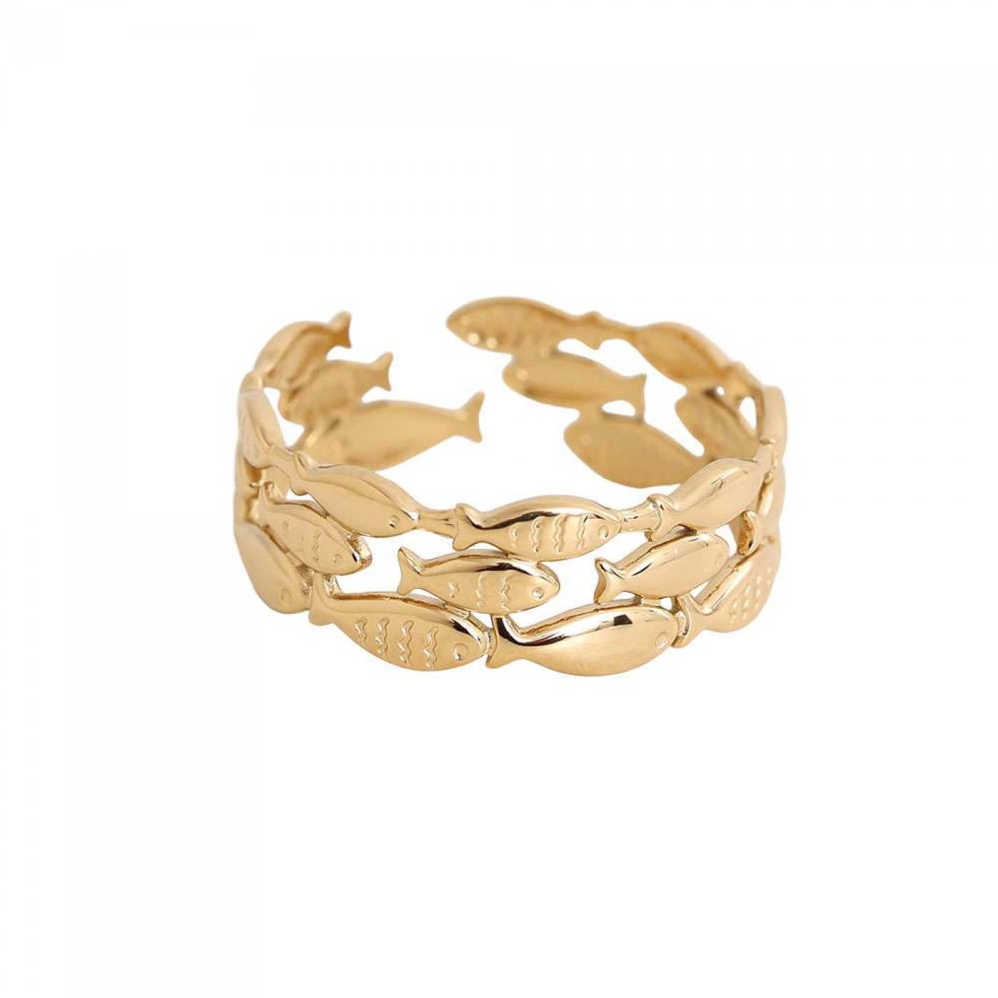 Stainless Steel Ring | Little Fish — Rings from Toolittle — additional view 3