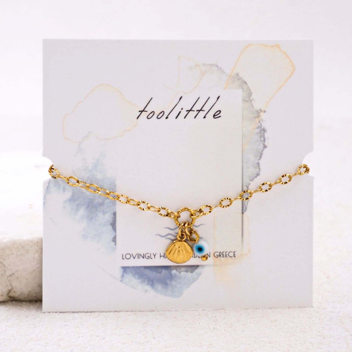 Stainless Steel Jewelry: Gold-plated Bracelet - Sea Shell & Eye — Bracelets from Toolittle — additional view 3