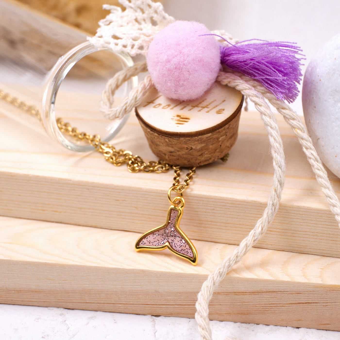 Enamelled necklace in a bottle — Necklaces from Toolittle — additional view 2