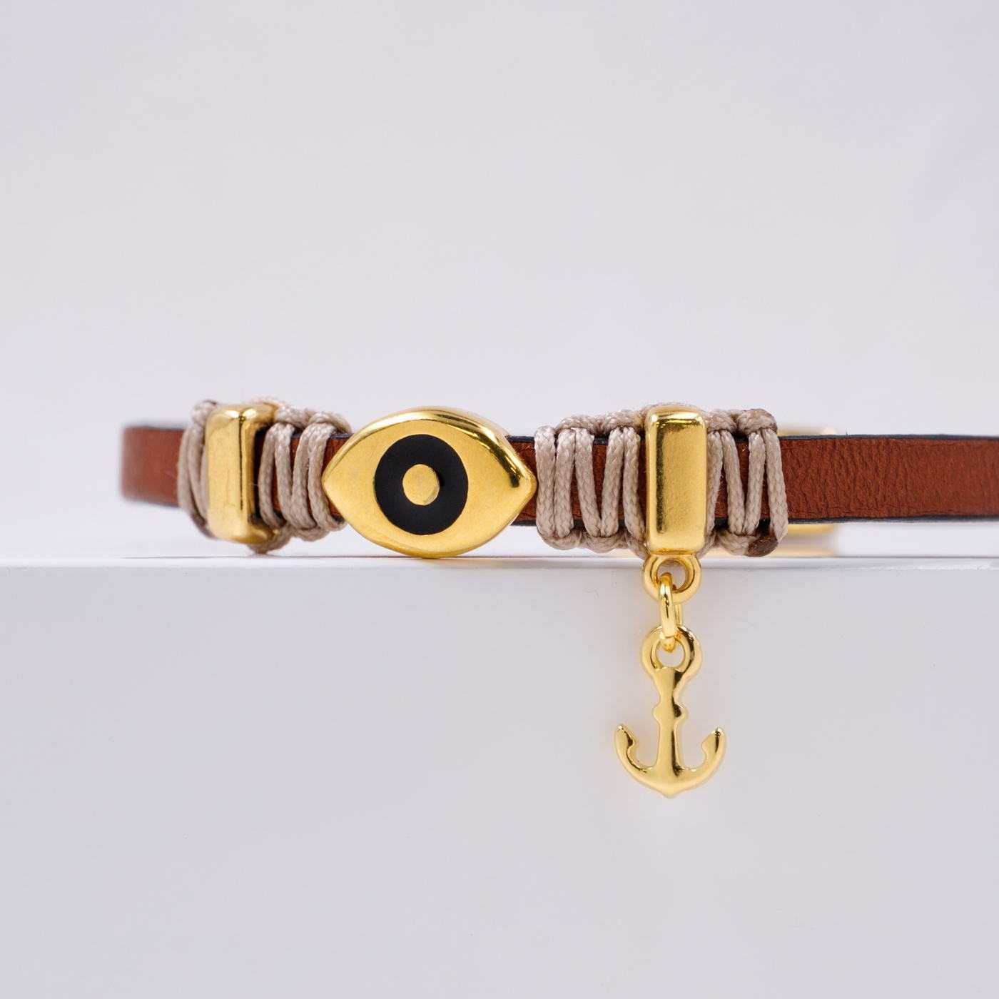 Evil Eye Leather Bracelet — Bracelets from Toolittle — additional view 2