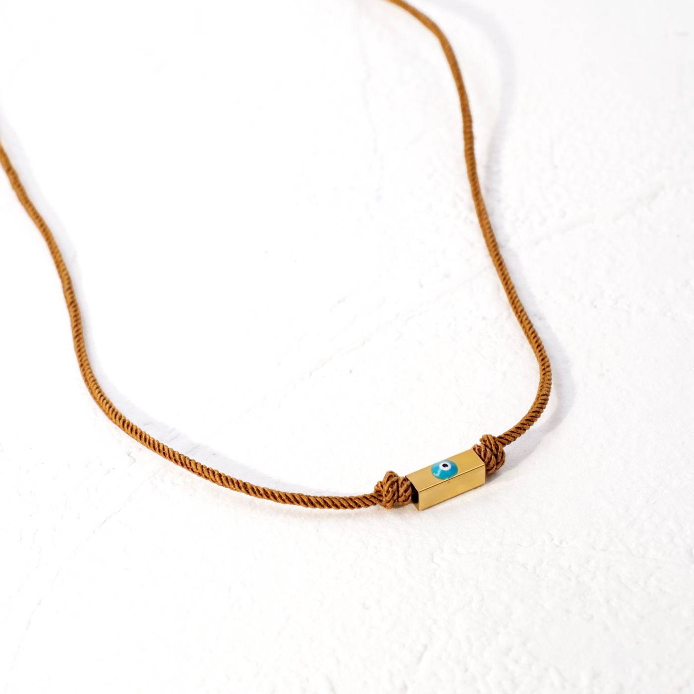 Stainless Steel Evil Eye Short Necklace — Necklaces from Toolittle — additional view 2