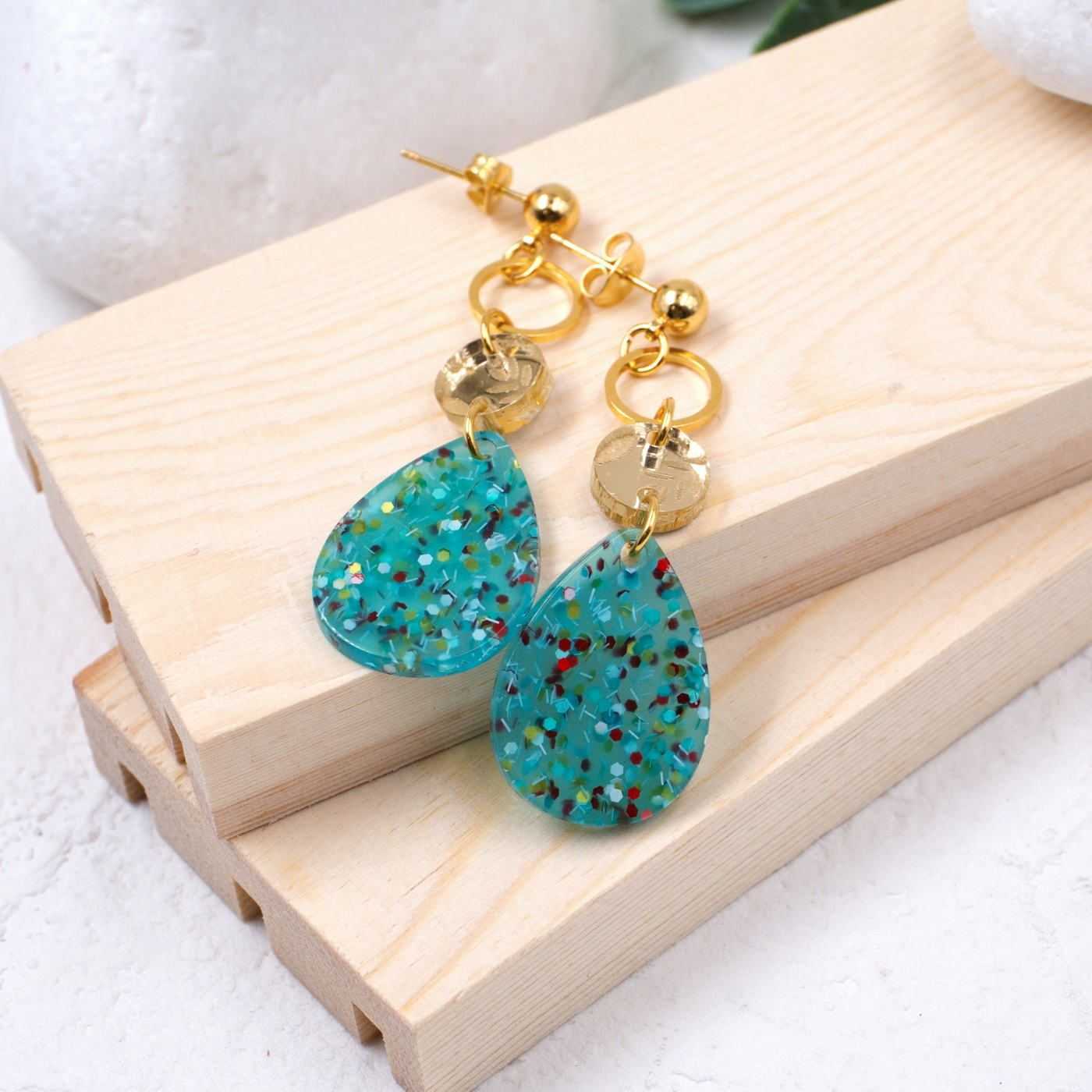 Plexiglass Drop Earrings — Earrings from Toolittle — additional view 2