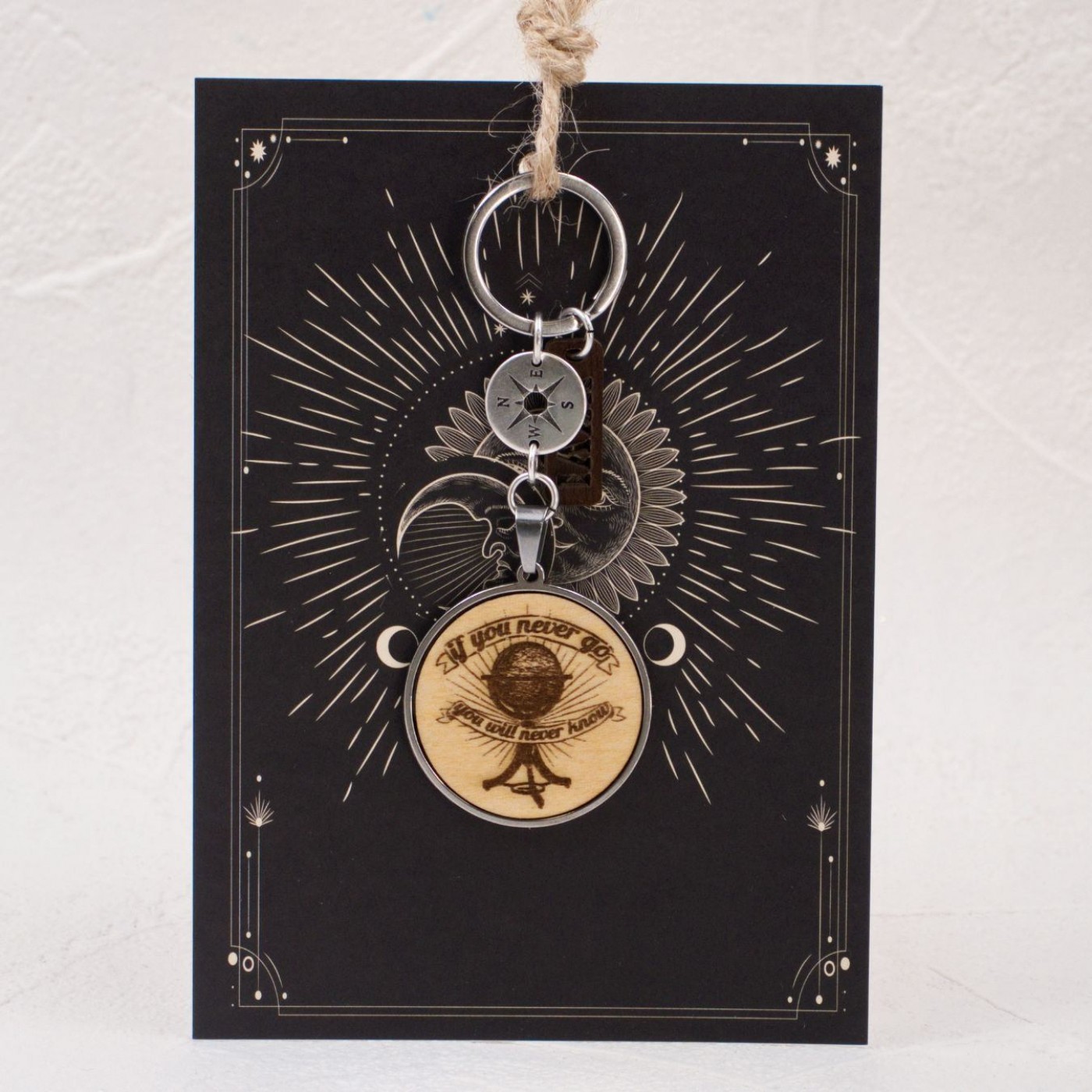 Men’s Lucky Keychain XXVI - "Never Go Never Know" — Pendants & charms from Toolittle — additional view 2