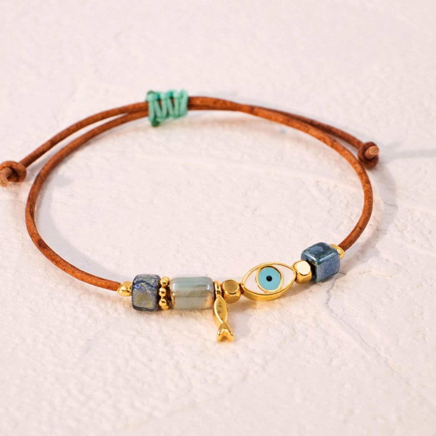 Makrame Bracelet with Evil Eye — Bracelets from Toolittle — additional view 4