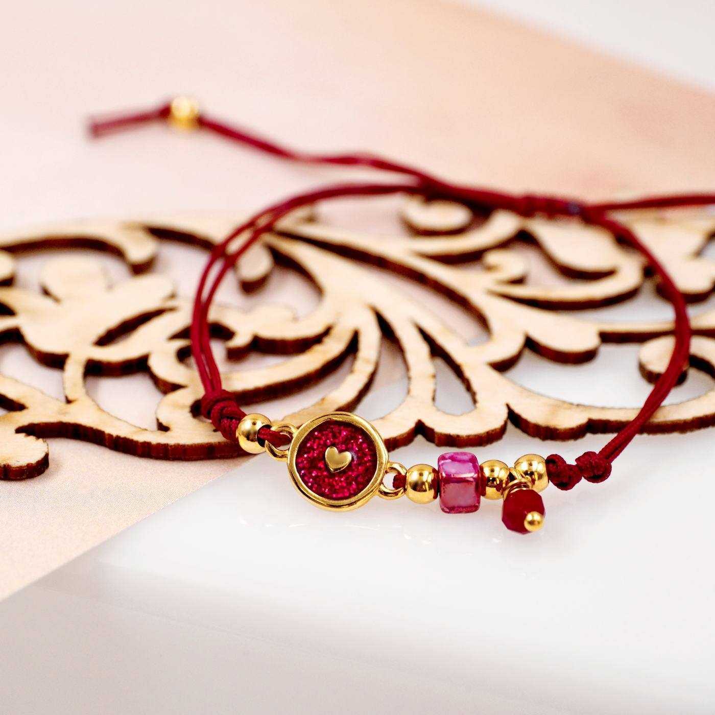 Red Cord Makrame Bracelet