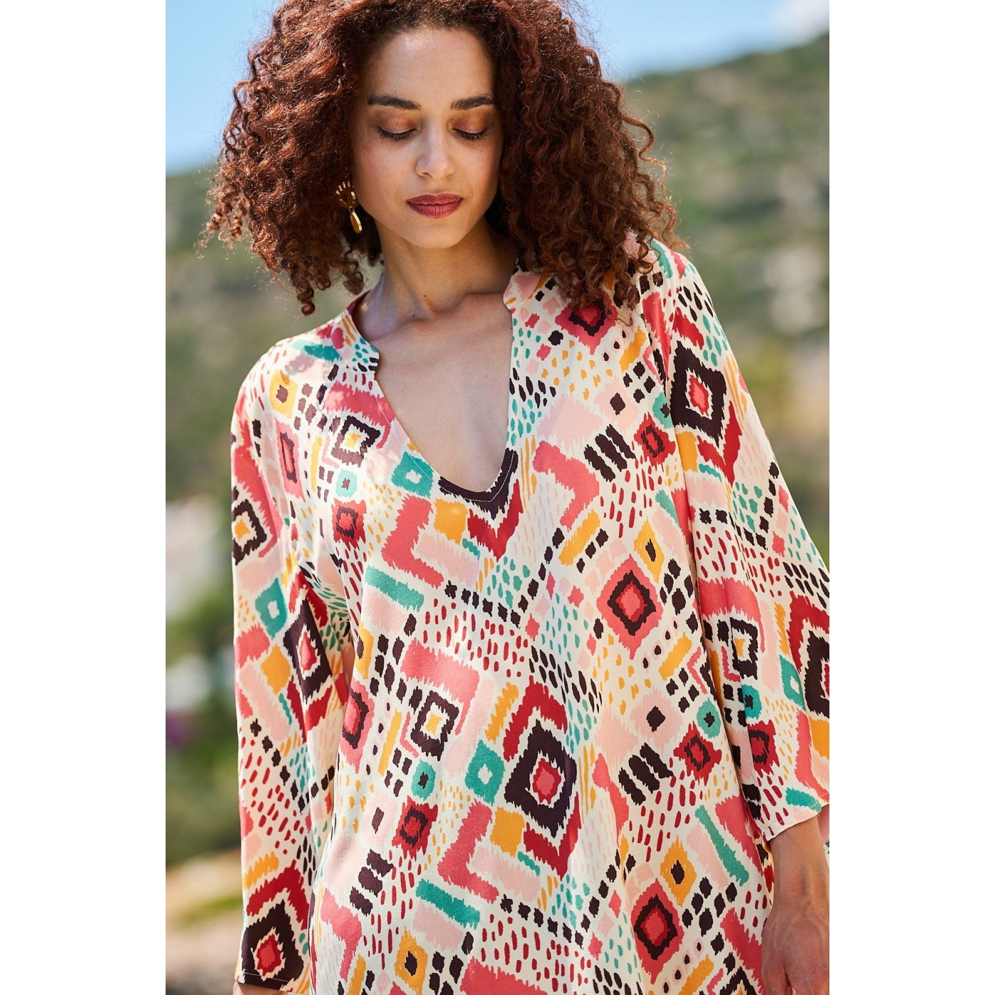 KOKKOSAMMOU Short Kaftan Mexico — Dresses from Toolittle — additional view 6