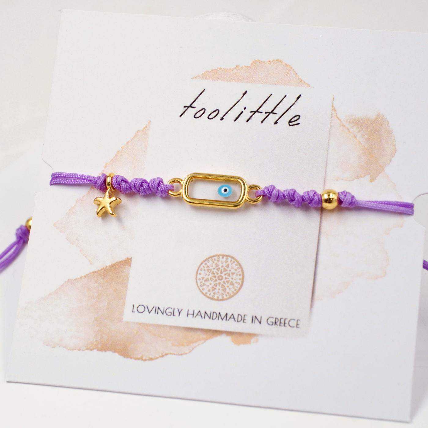 Evil Eye Macrame Bracelet — Bracelets from Toolittle — additional view 2