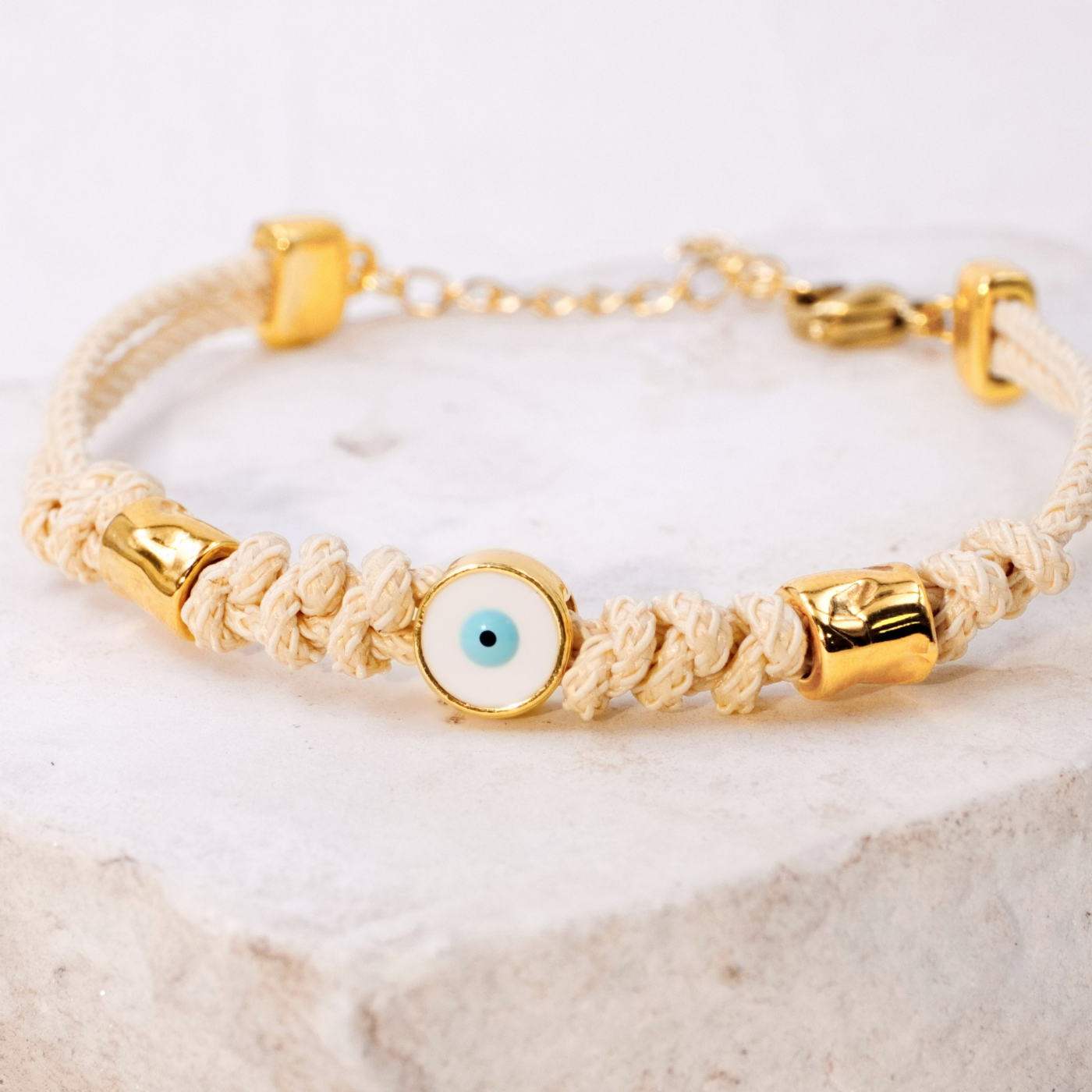 Cord Bracelet with Evil Eye — Bracelets from Toolittle — additional view 3