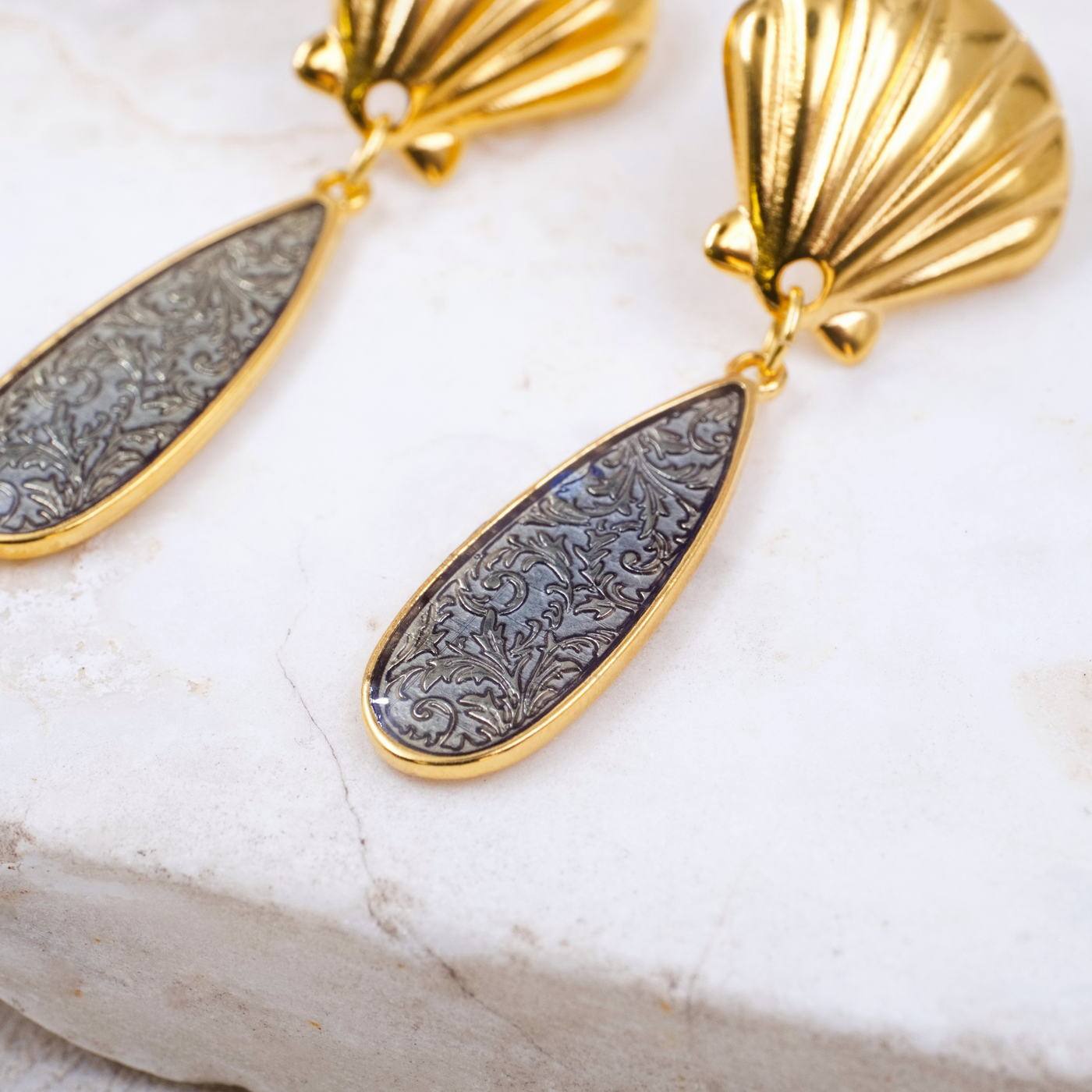 Shell Drop Earrings — Earrings from Toolittle — additional view 3