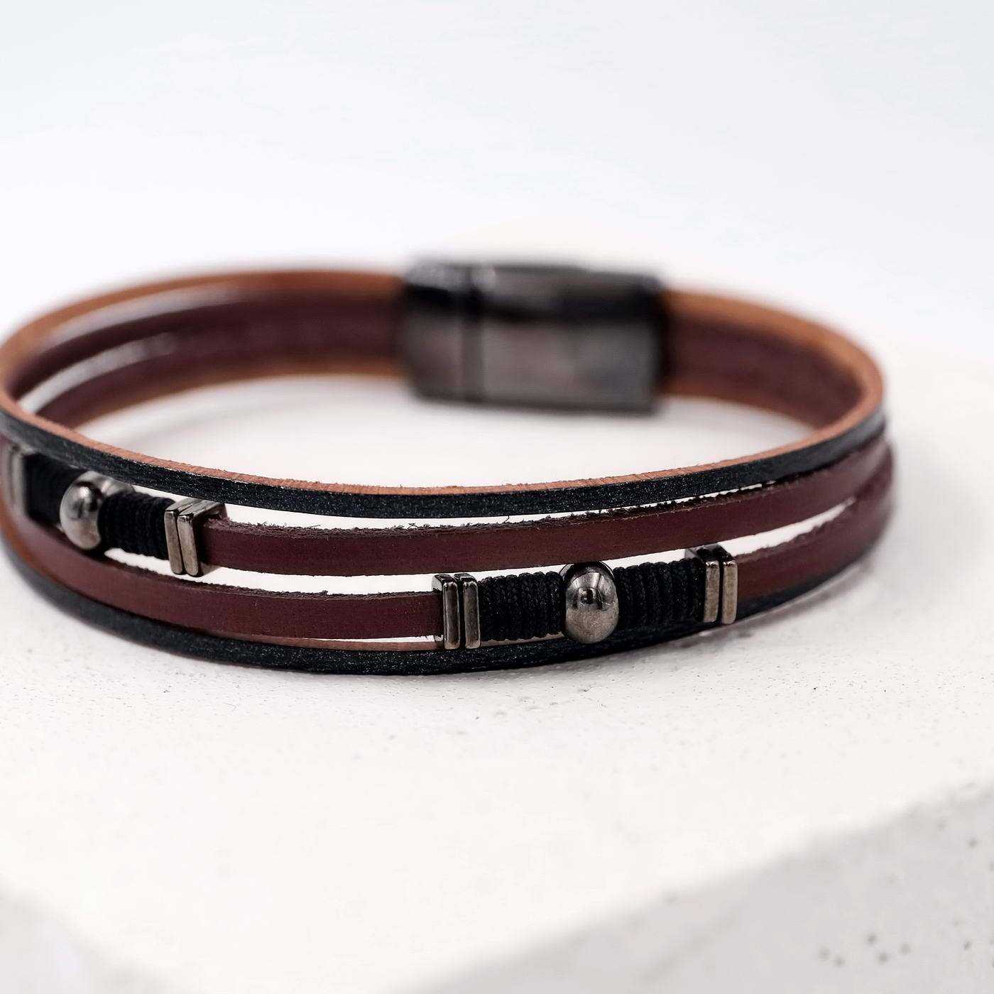 Men's leather bracelet Escape — Bracelets from Toolittle — additional view 2