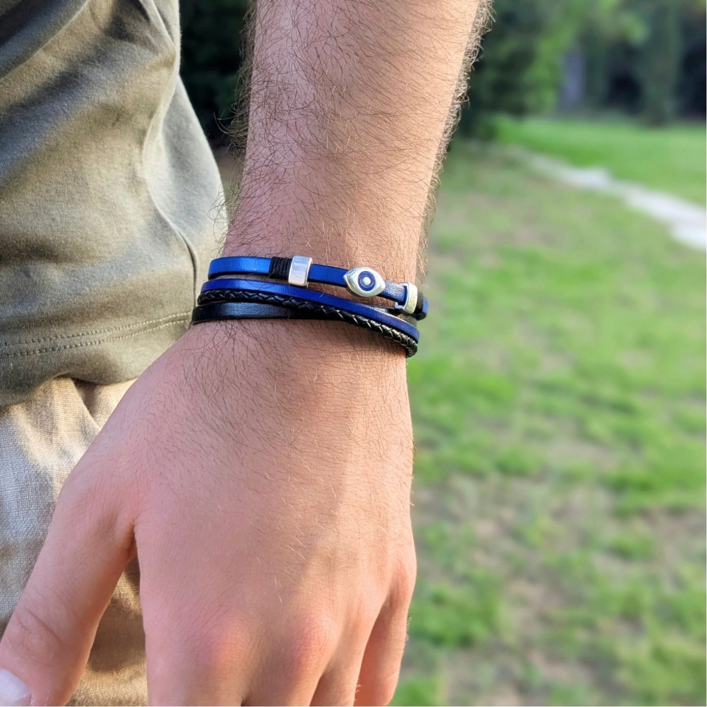 Leather Men's Bracelet — Bracelets from Toolittle — additional view 3