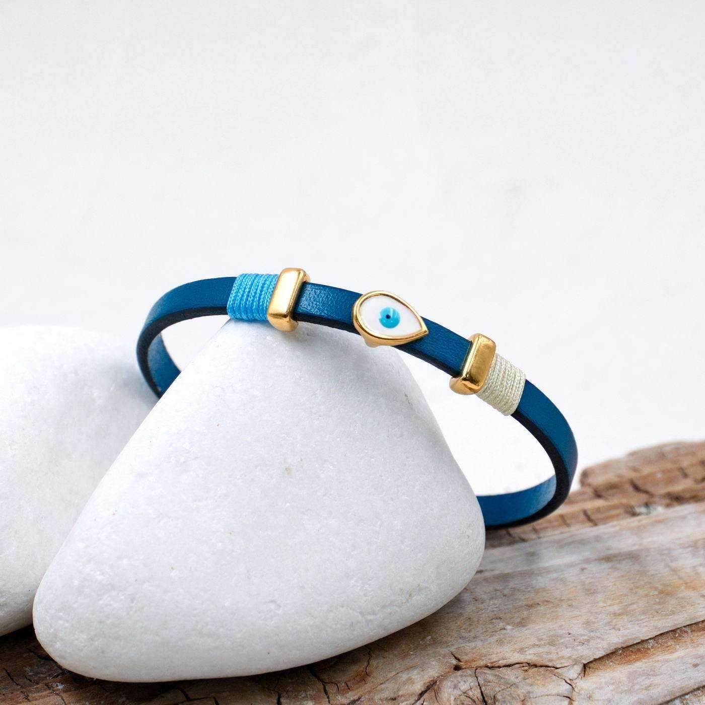Eye Drop Leather Bracelet — Bracelets from Toolittle — additional view 2