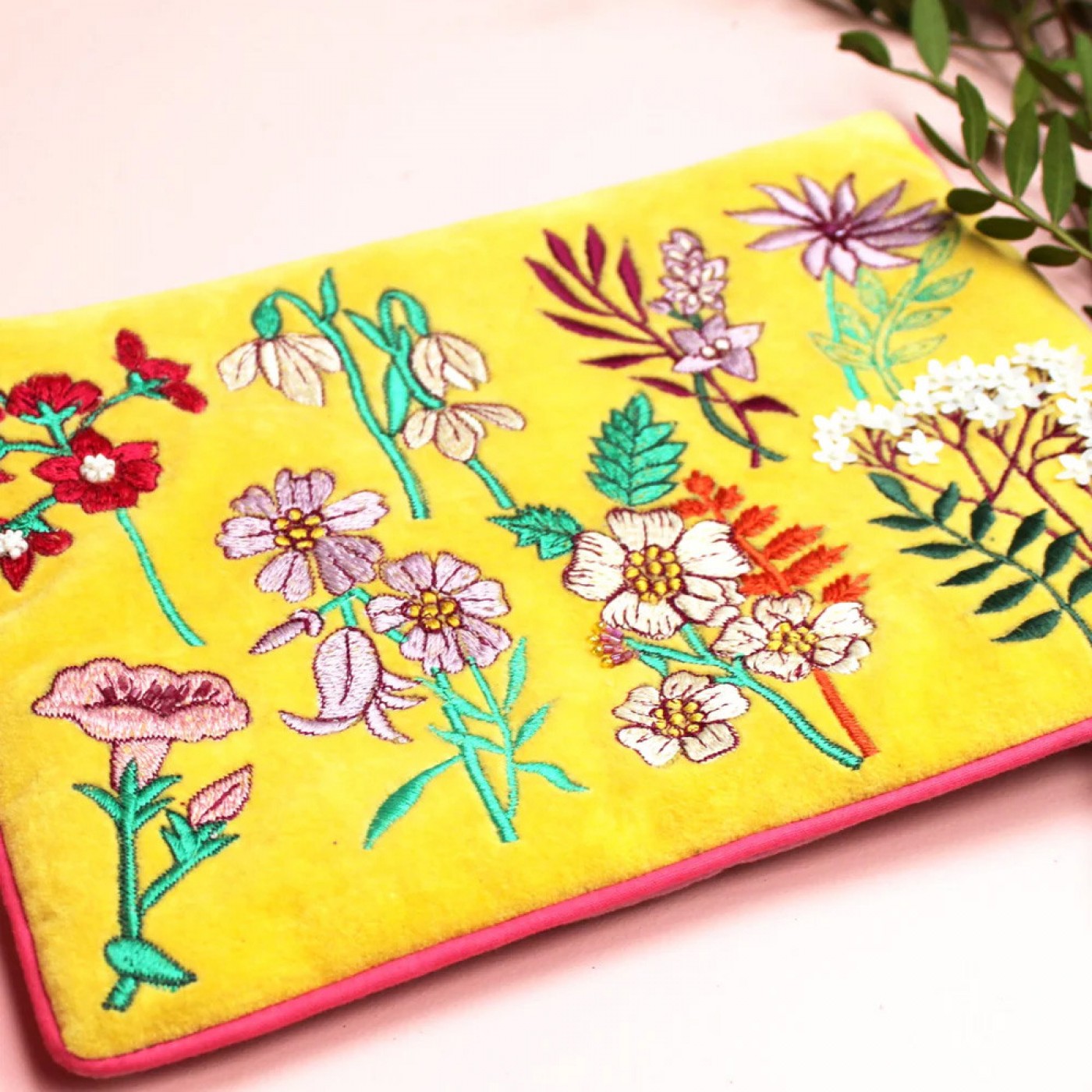 Posy Yellow Clutch Bag — Bags & purses from Toolittle — additional view 3