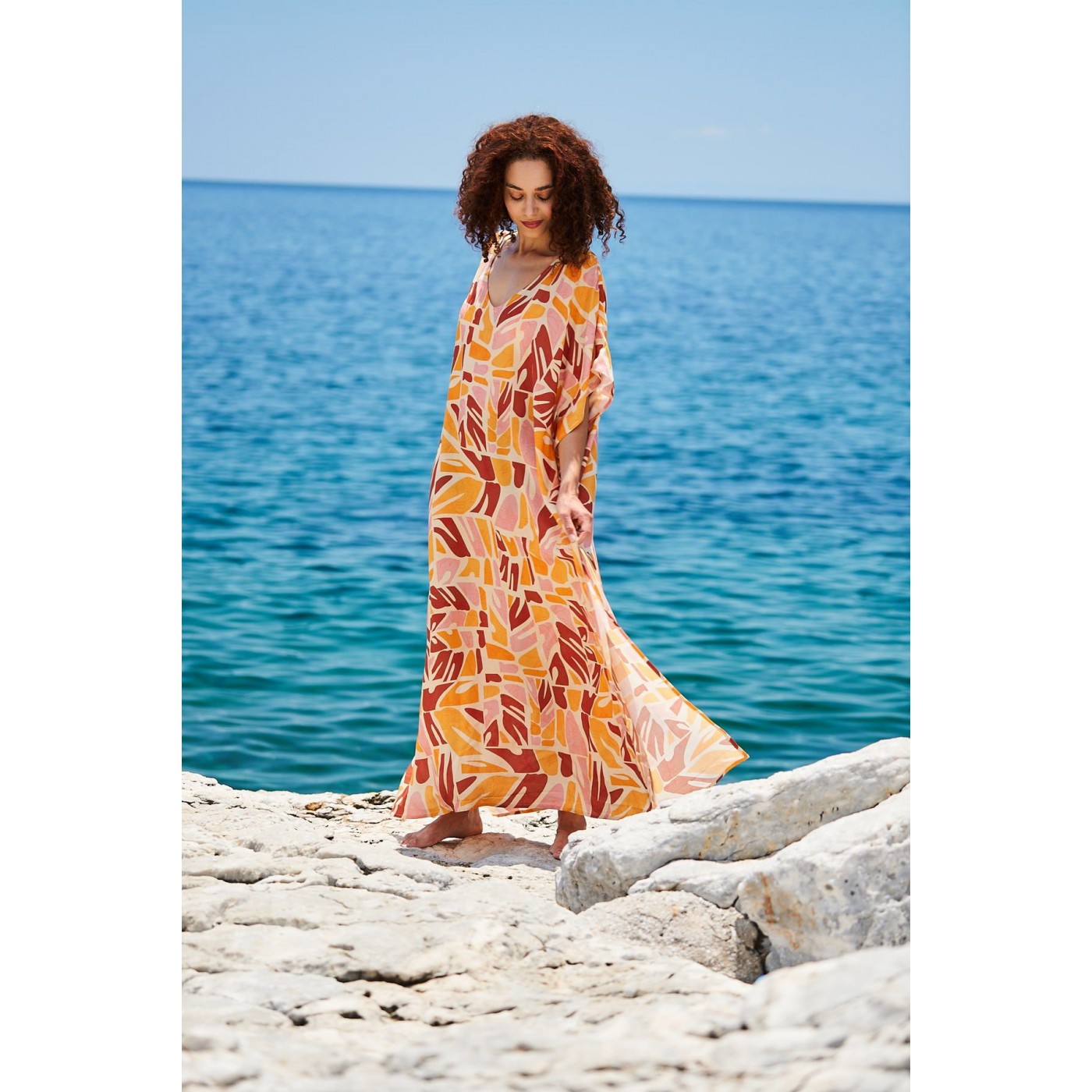 KOKKOSAMMOU Maxi caftan Naxos — Dresses from Toolittle — additional view 6