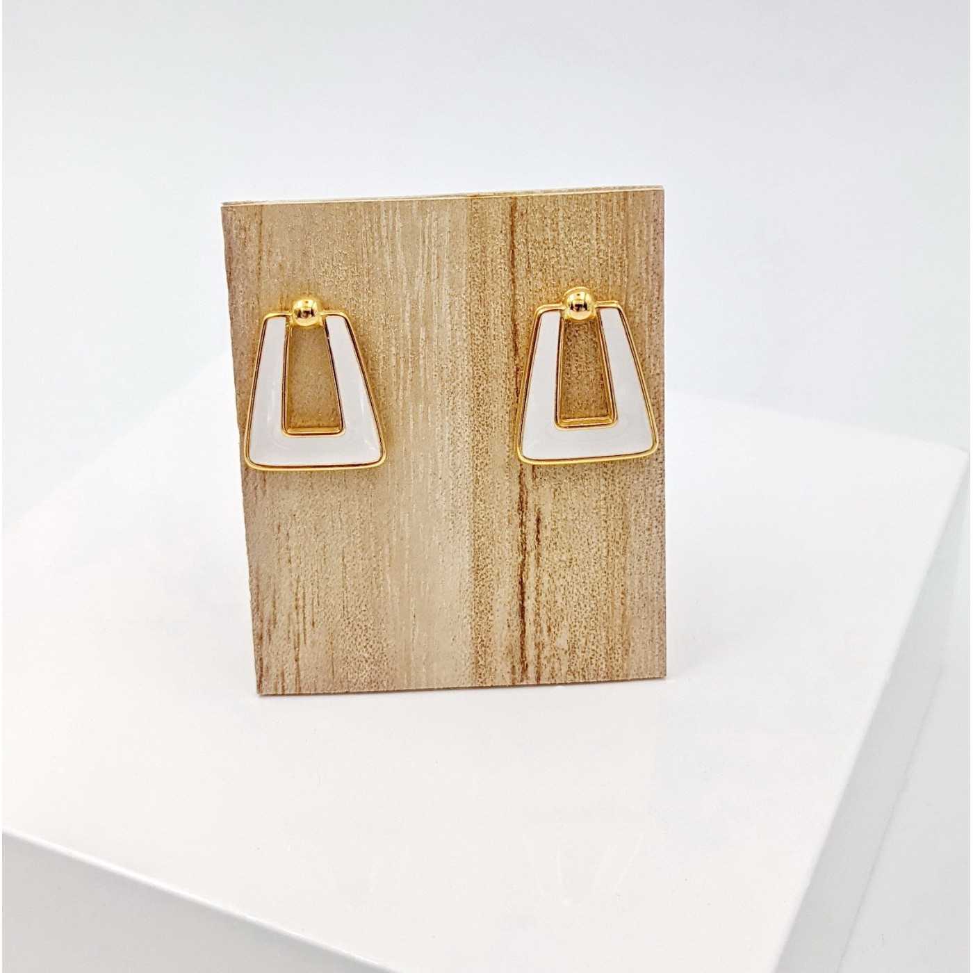 Mi Gio Enamel Earrings — Earrings from Toolittle — additional view 2