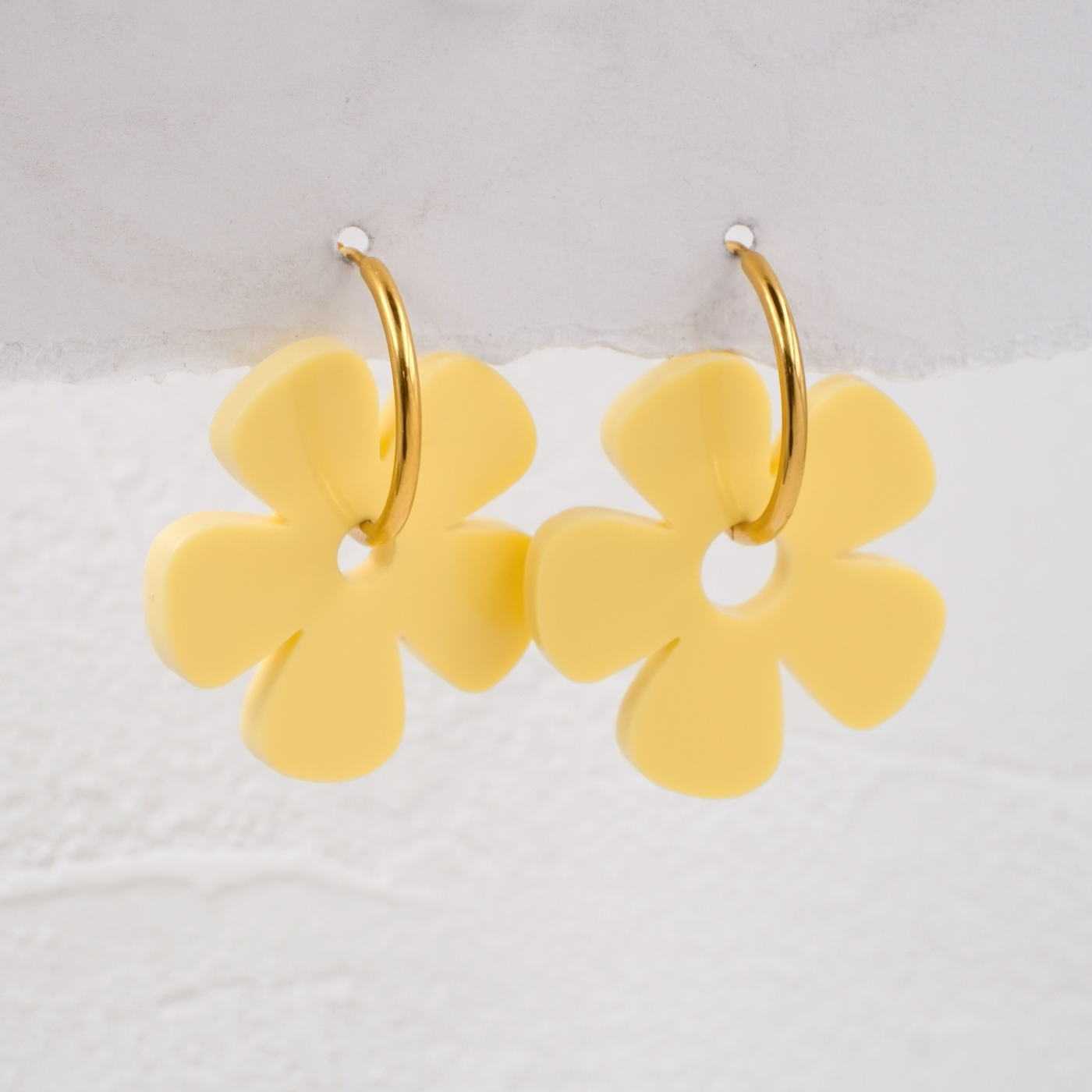 Plexiglass Flower Earrings — Earrings from Toolittle — additional view 4