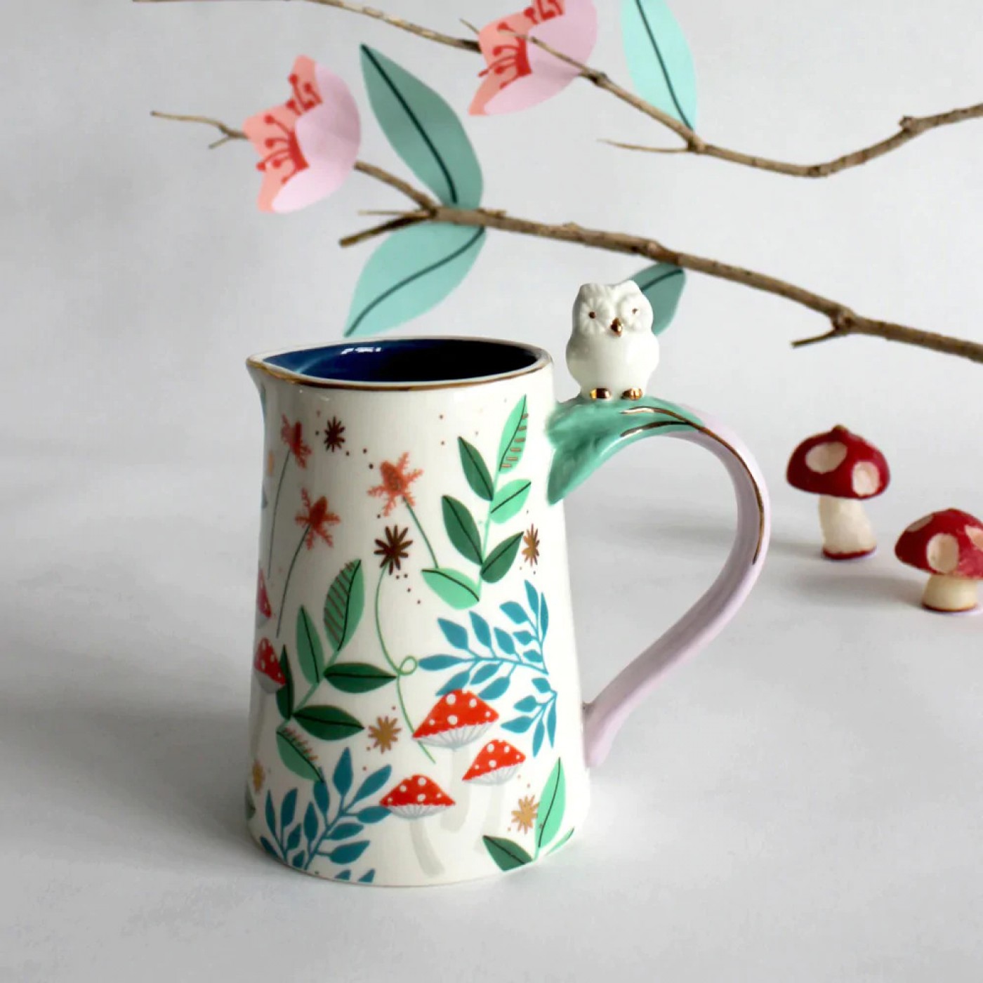 Secret Garden Owl Jug — Ceramics & pottery from Toolittle — additional view 4