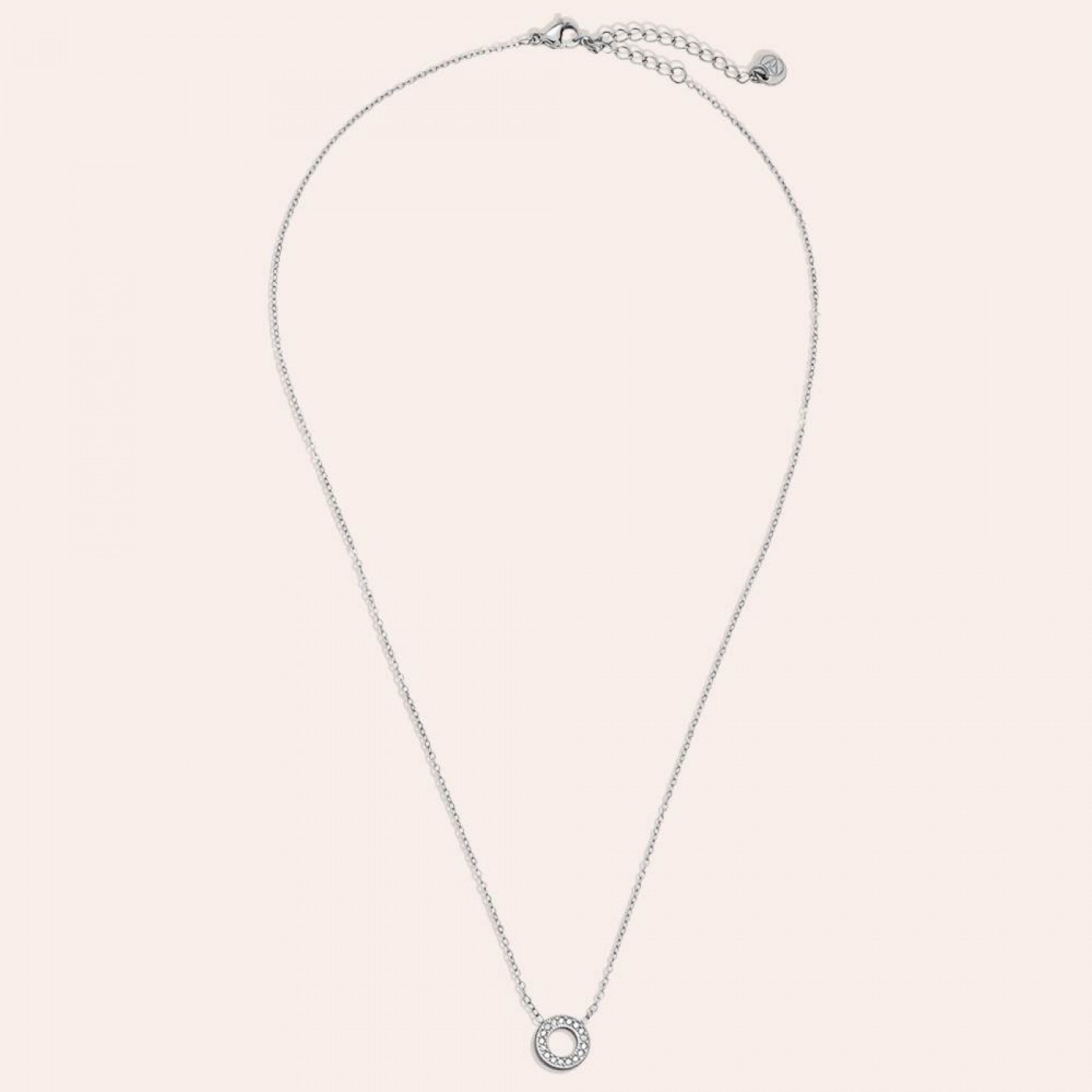Stainless Steel Necklace | Zirconian Circle — Necklaces from Toolittle — additional view 2