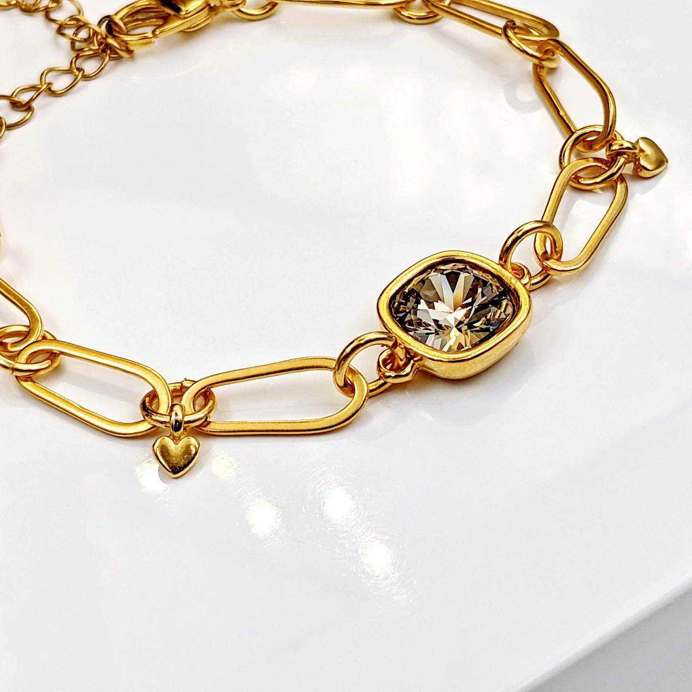 Chain bracelet with Austrian crystal — Bracelets from Toolittle — additional view 2