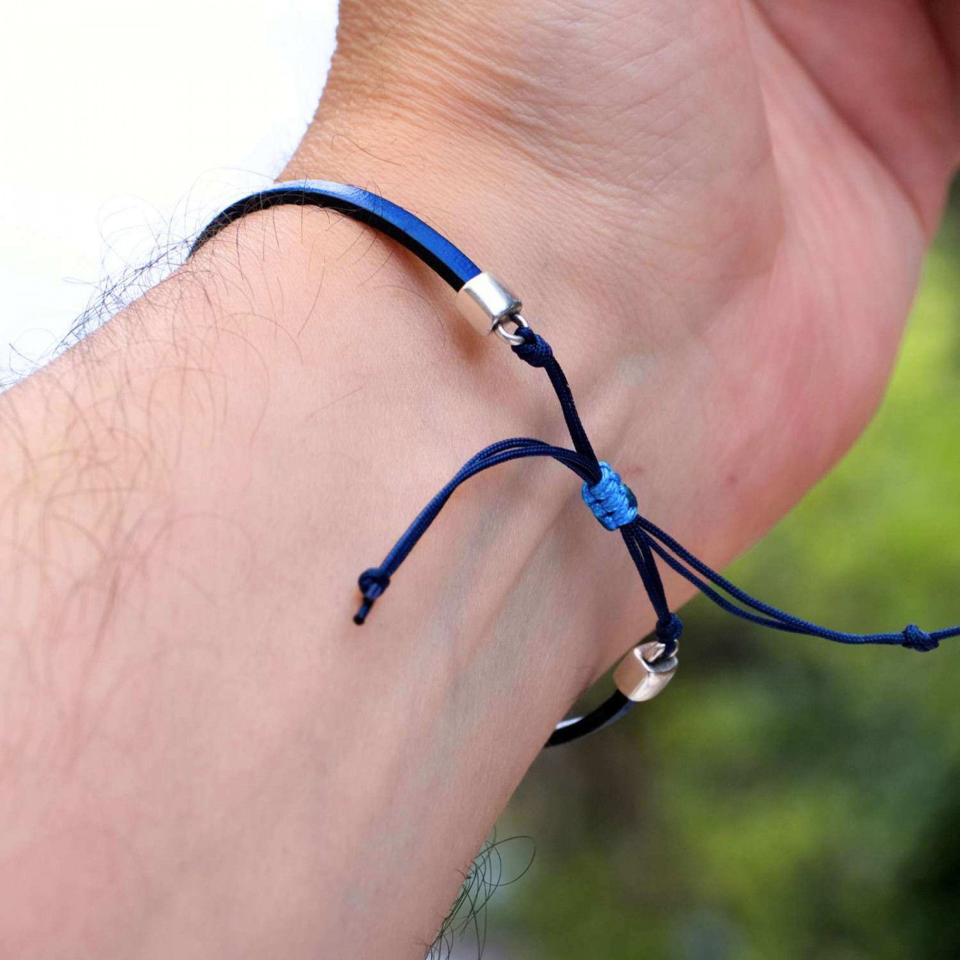 Evil Eye Leather Men's Bracelet — Bracelets from Toolittle — additional view 2