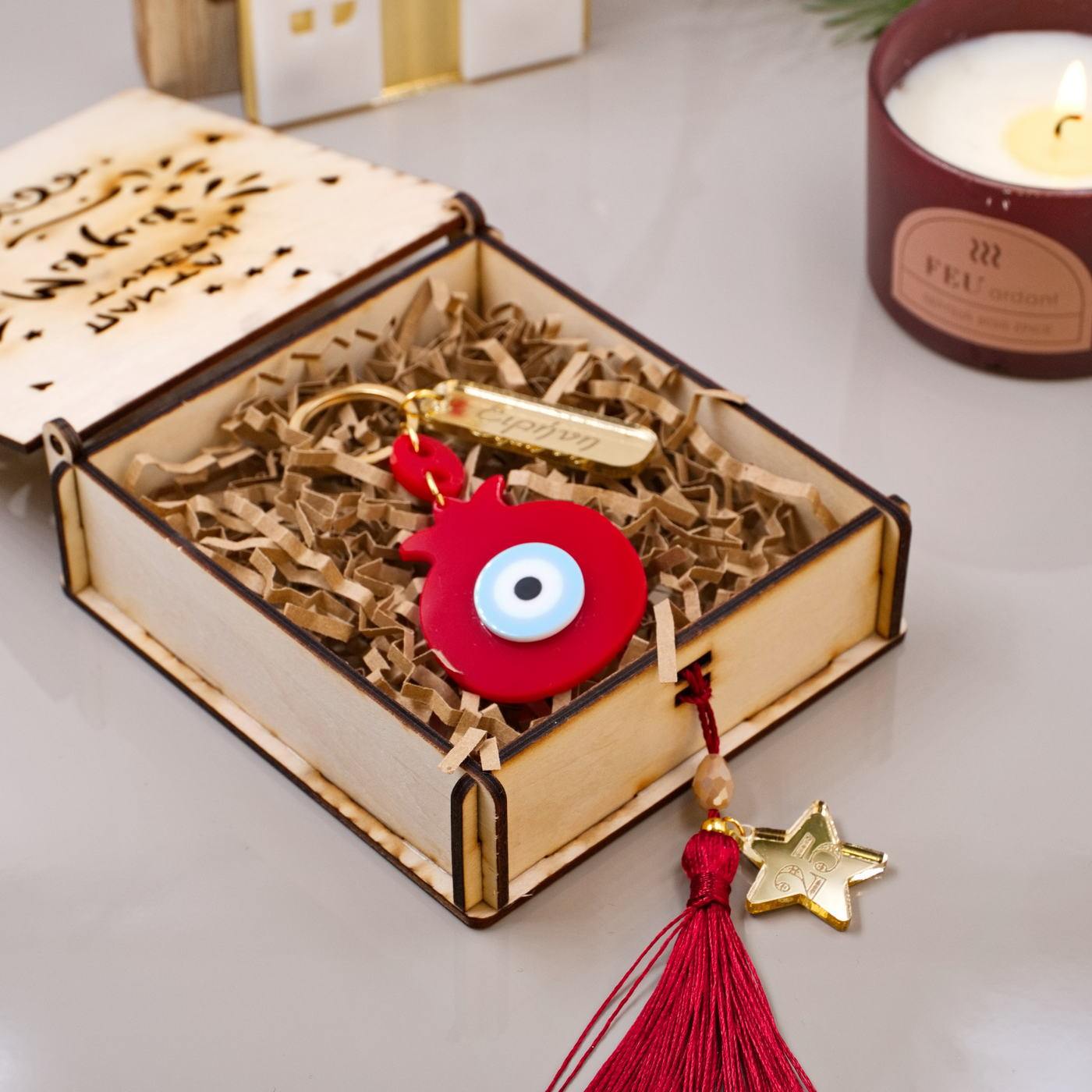 Mum/Grandma/Godmother/Teacher Lucky Box with Key-ring — Pendants & charms from Toolittle — additional view 8