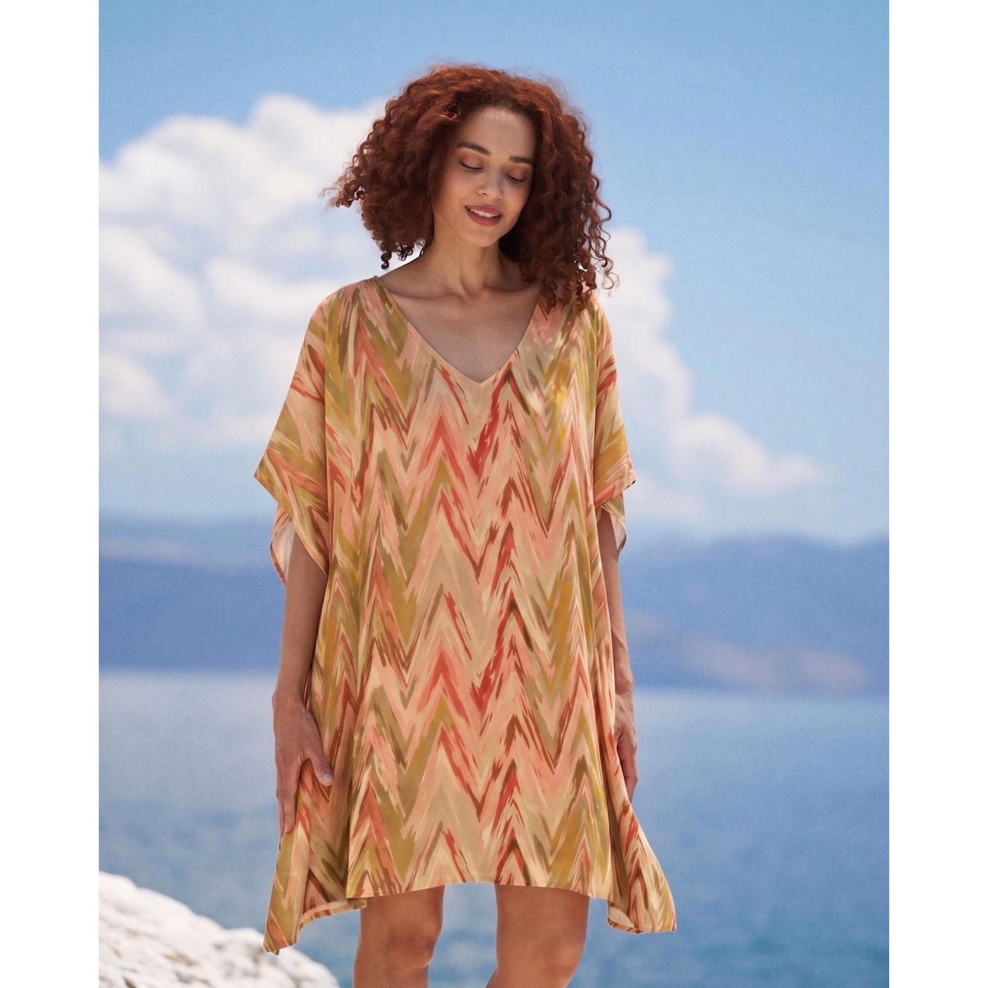 KOKKOSAMMOU Short caftan Antiparos — Dresses from Toolittle — additional view 2