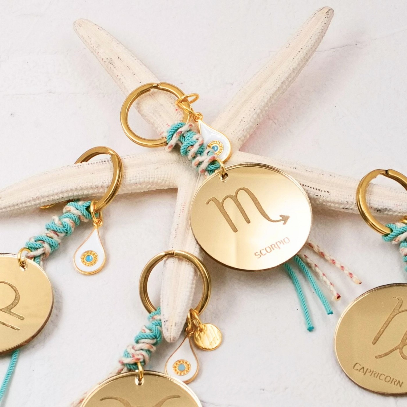 Water Signs Keychains (Cancer, Scorpio, Pisces) — Pendants & charms from Toolittle — additional view 2