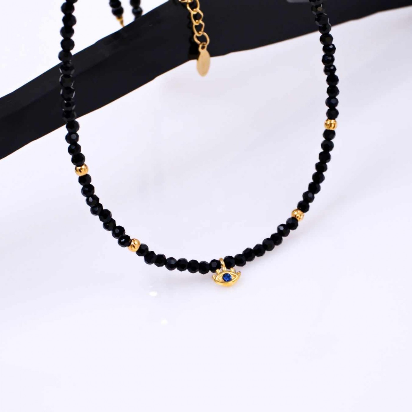 Crystal Jewelry: Stainless Steel & Silver Necklace — Necklaces from Toolittle — additional view 3