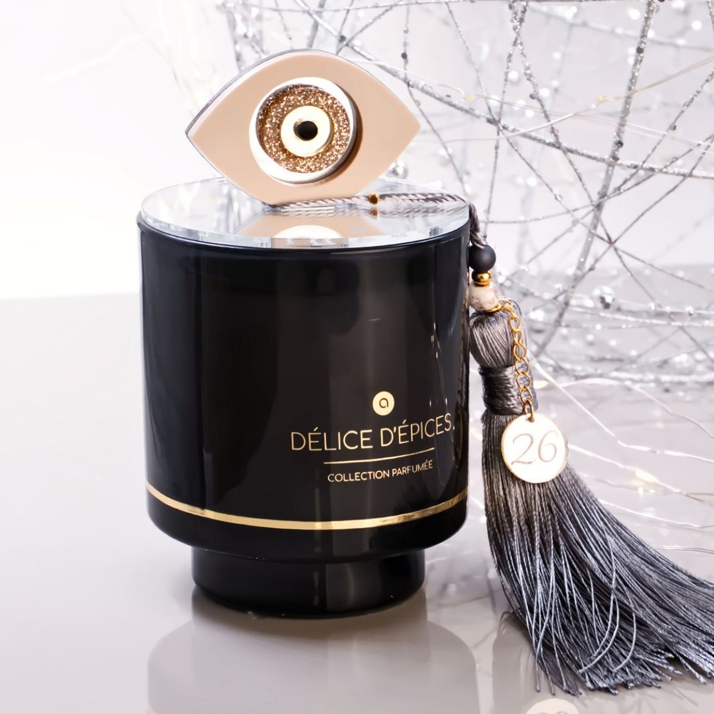 Scented 2026 Lucky Candle – With Lid & Evil Eye