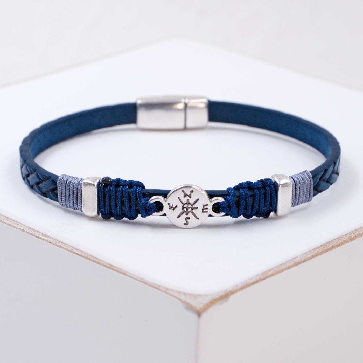 Compass Blue Men's Bracelet — Bracelets from Toolittle — additional view 6