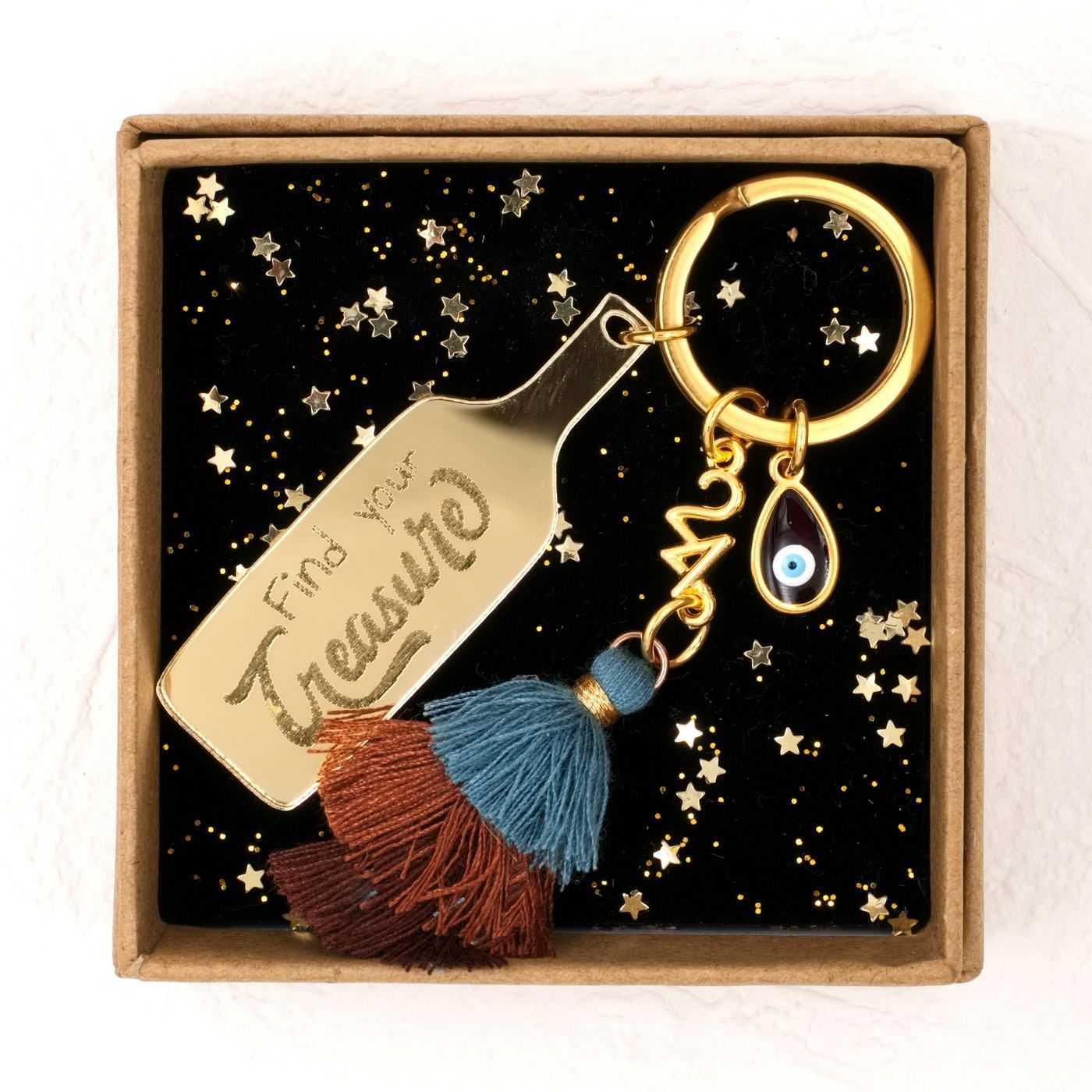 Treasure Lucky Keychain in a Box