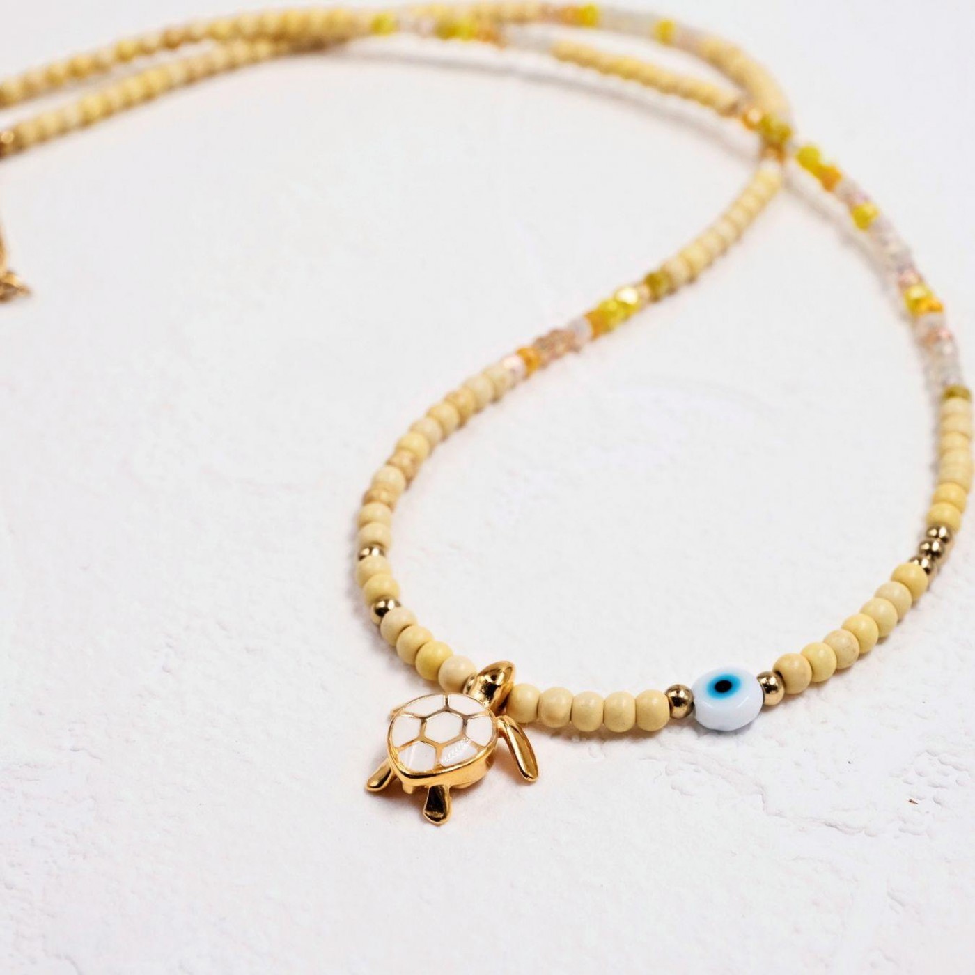 Enamelled Sea Turtle Necklace - Color Option — Necklaces from Toolittle — additional view 2