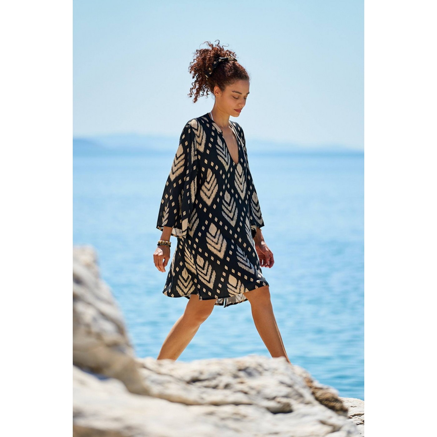 KOKKOSAMMOU Short caftan Samothraki — Dresses from Toolittle — additional view 6