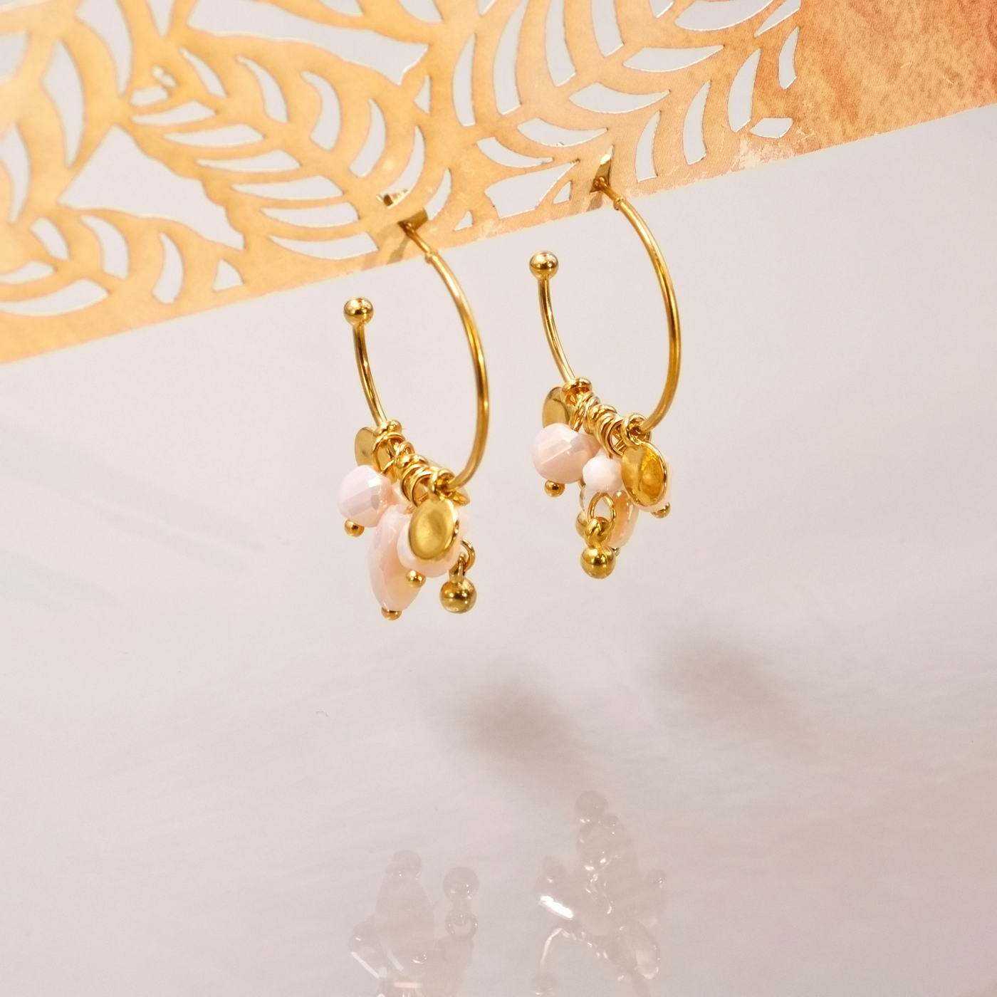 Hoop Earrings with Crystals — Earrings from Toolittle — additional view 4
