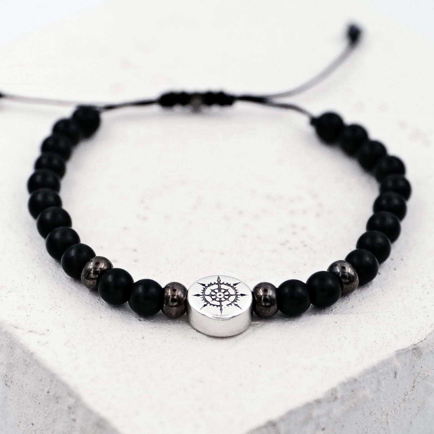Bracelet for men with semiprecious beads — Bracelets from Toolittle — additional view 2