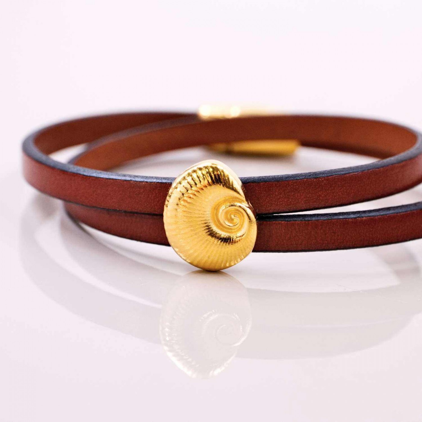 Sea Shell Leather Bracelet — Bracelets from Toolittle — additional view 2