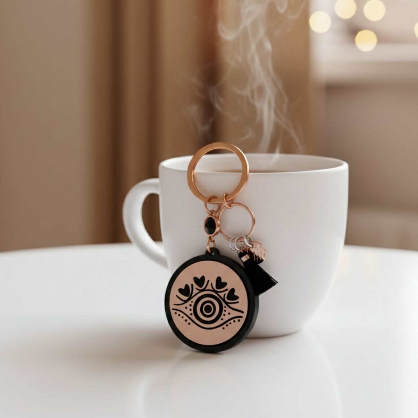 Women’s Keychain with Evil Eye