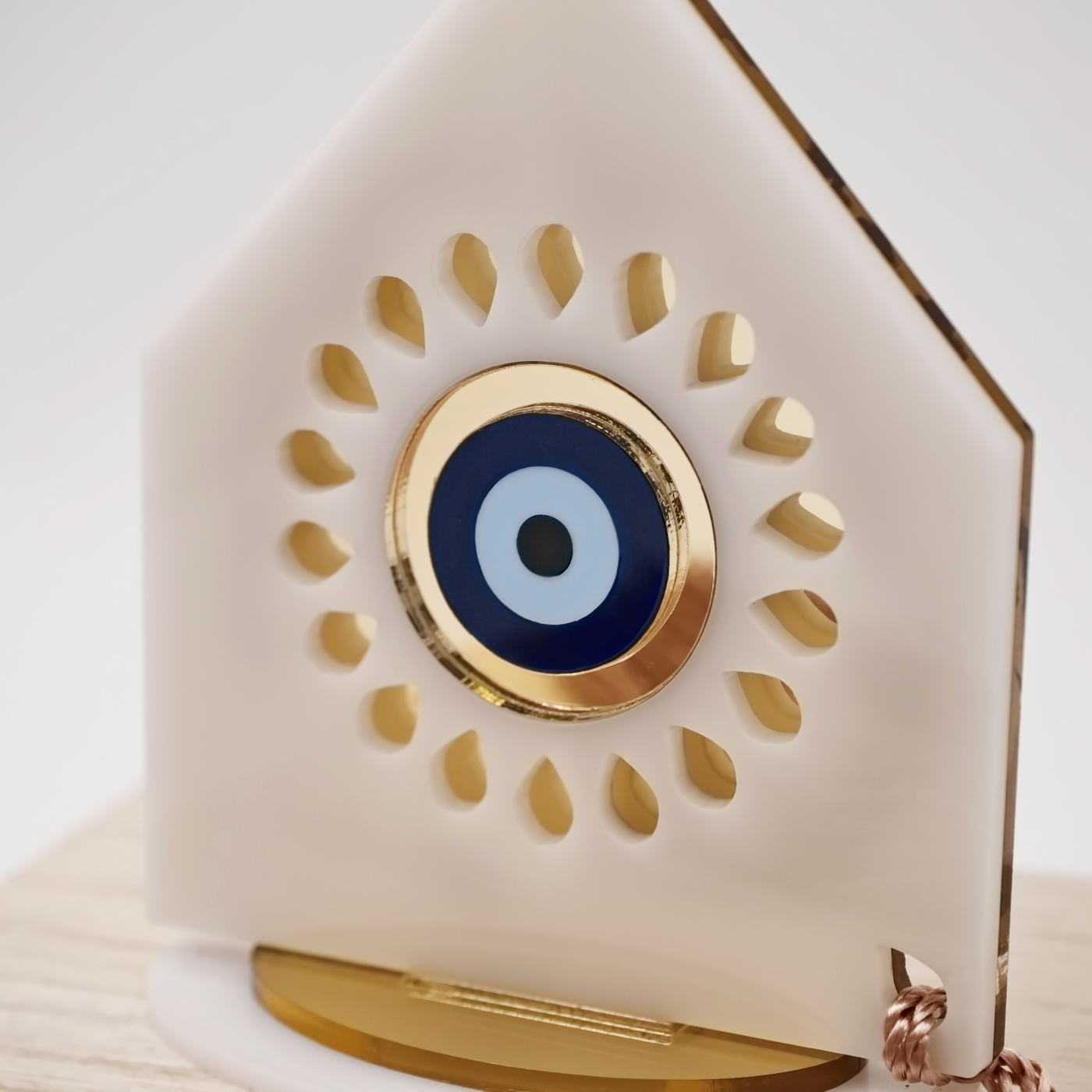 Plexiglass Lucky Charm "House with Evil Eye" — Pendants & charms from Toolittle — additional view 3