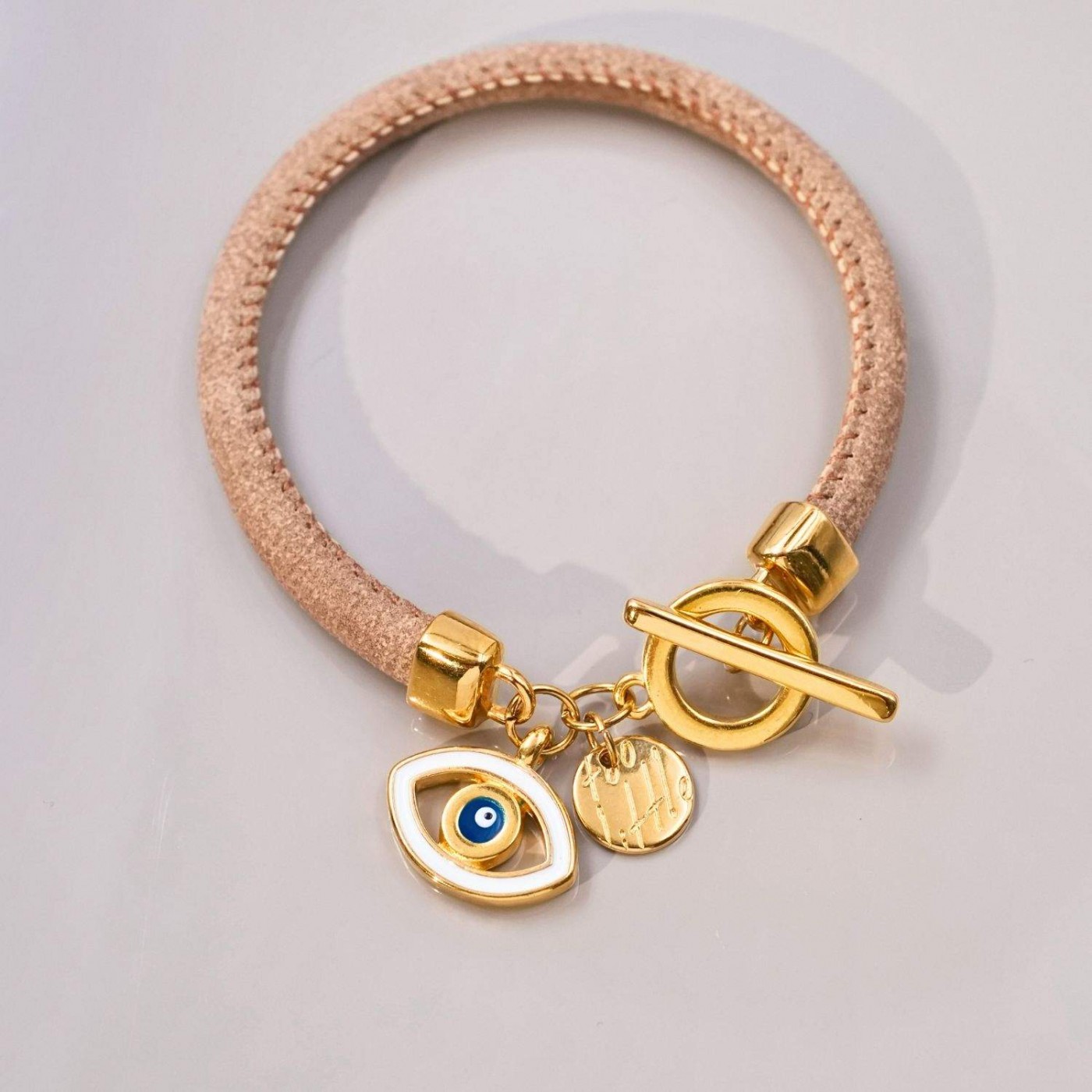 Women's Bracelet with Enamelled Evil Eye — Bracelets from Toolittle — additional view 3