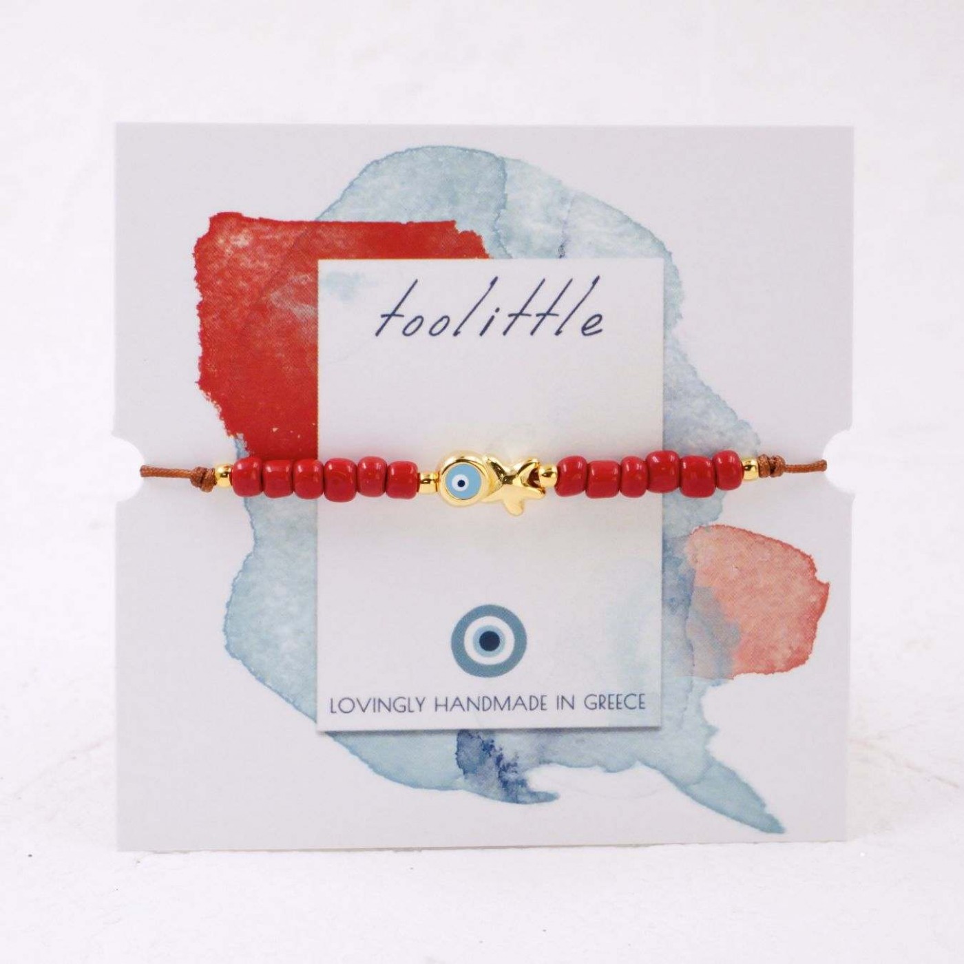 Macramé Bracelet with Gold-Plated Evil Eye & Starfish | Handmade — Bracelets from Toolittle — additional view 12