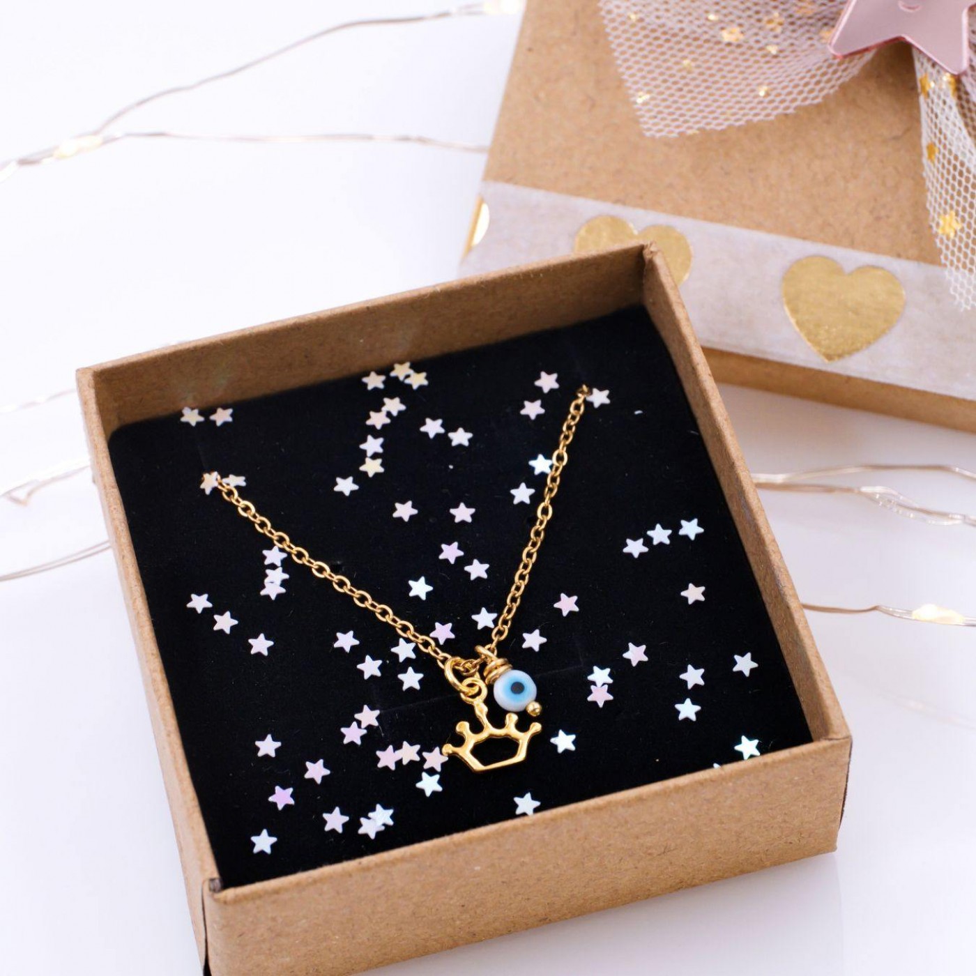 Kids’ Necklace Stainless Steel & Silver - Crown — Necklaces from Toolittle — additional view 4